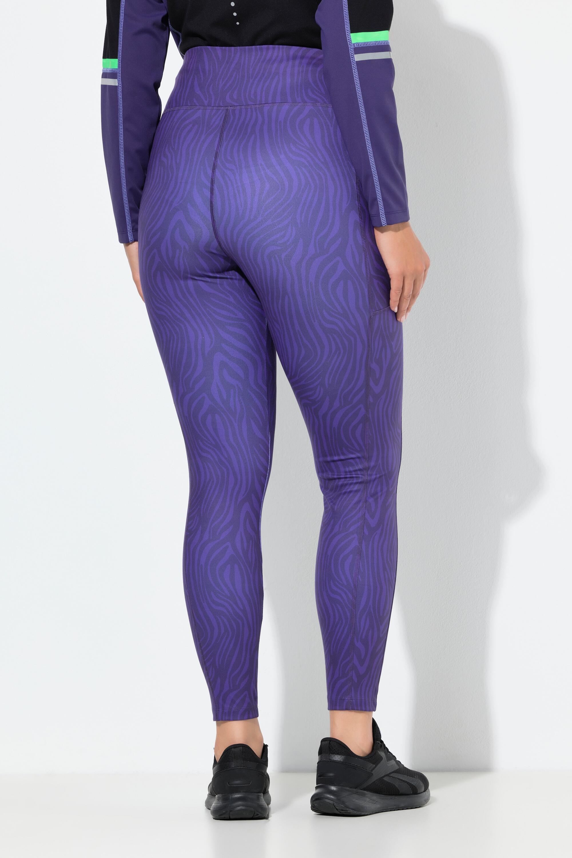 Damen Sport-Leggings Leomuster schnelltrocknend Elastikbund 2/7