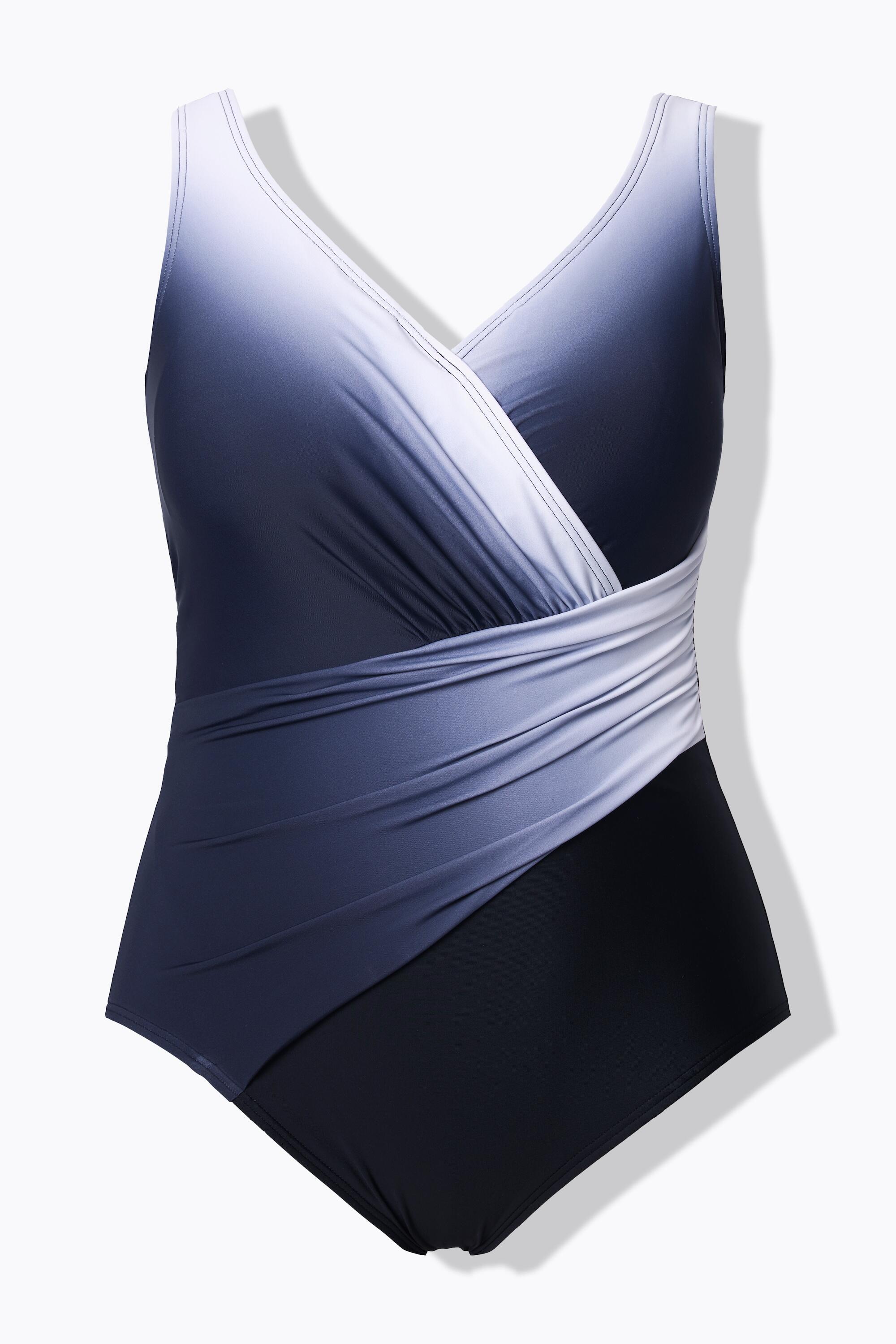 Damen Badeanzug Farbverlauf Softcups drapiert recycelt 6/7