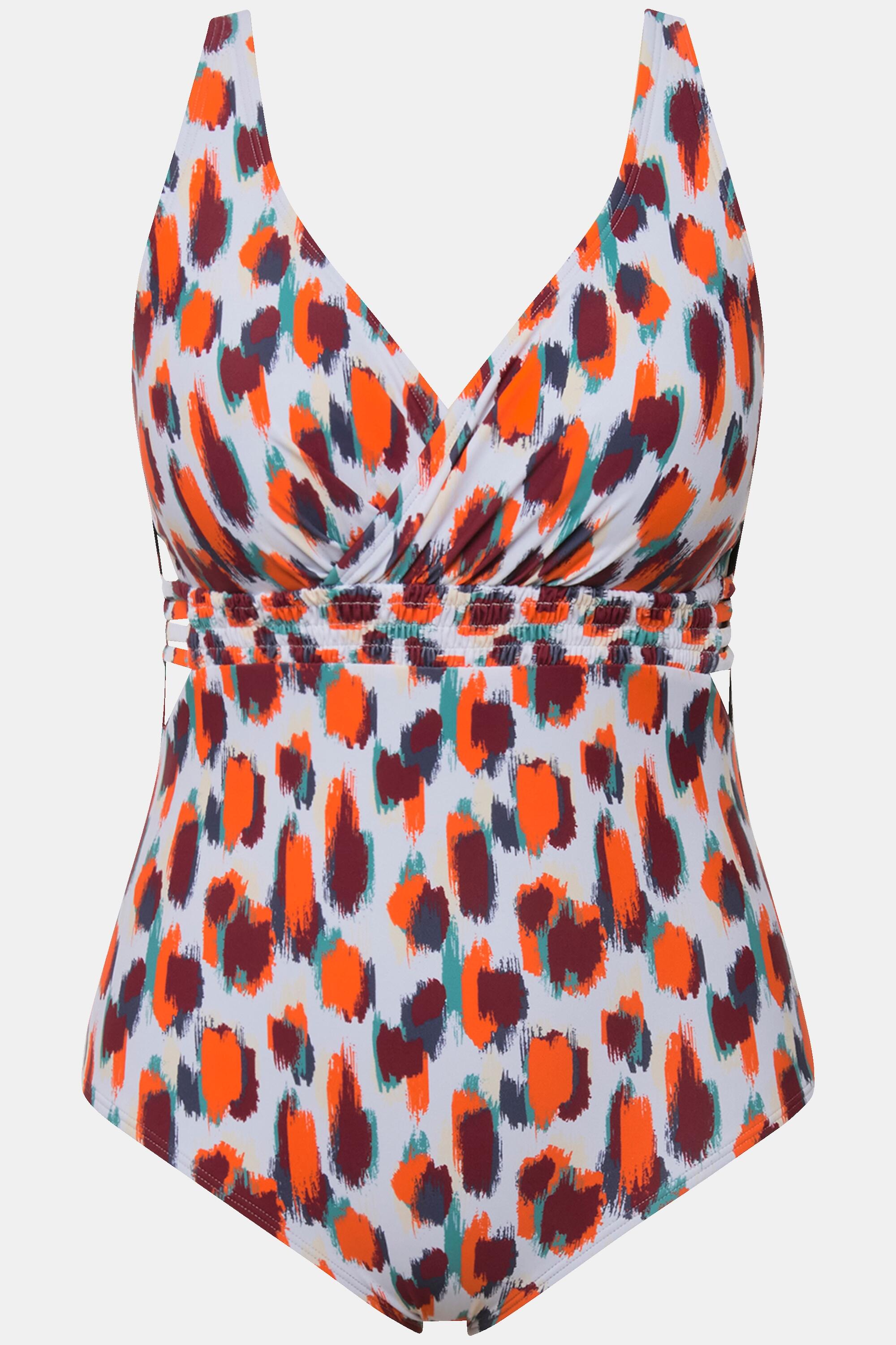 Femme Maillot de bain à bonnets souples amovibles. Imprimé taches de couleur 5/7