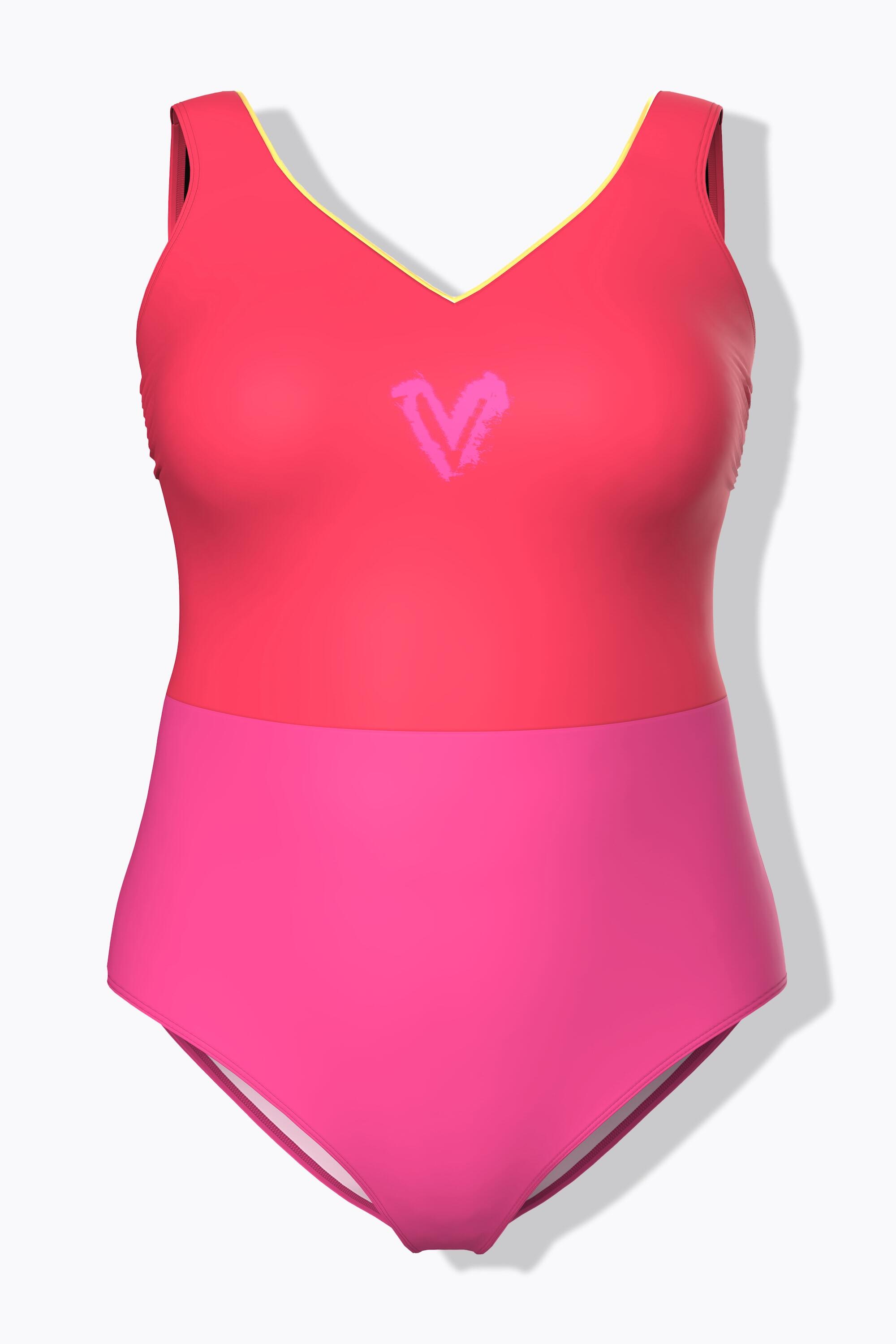 Femme Maillot de bain une pièce sans bonnets souples décolleté en V 7/7