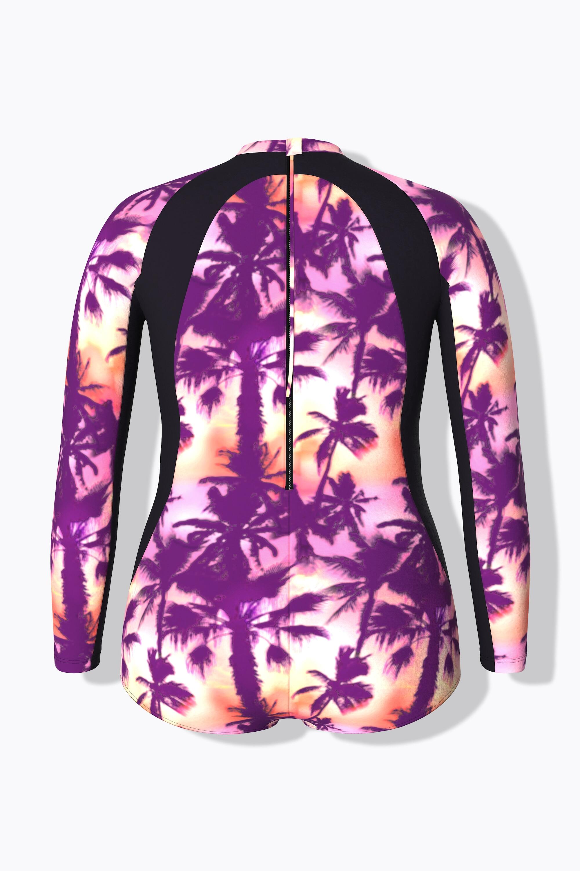 Femme Maillot de bain sans bonnets souples. Manches longues et 7/7
