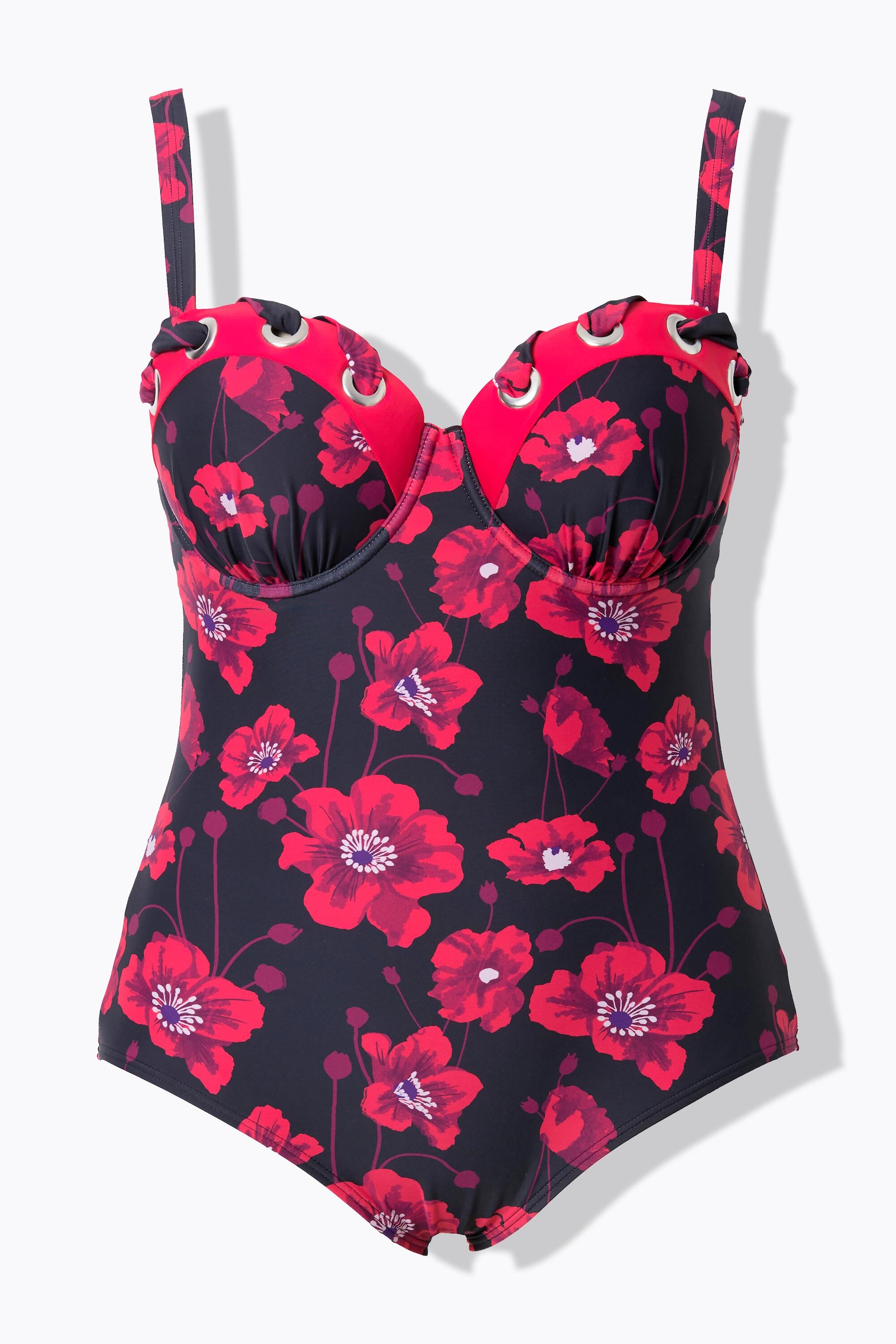 Femme Maillot de bain à armatures et bonnets souple imprimé floral 7/7
