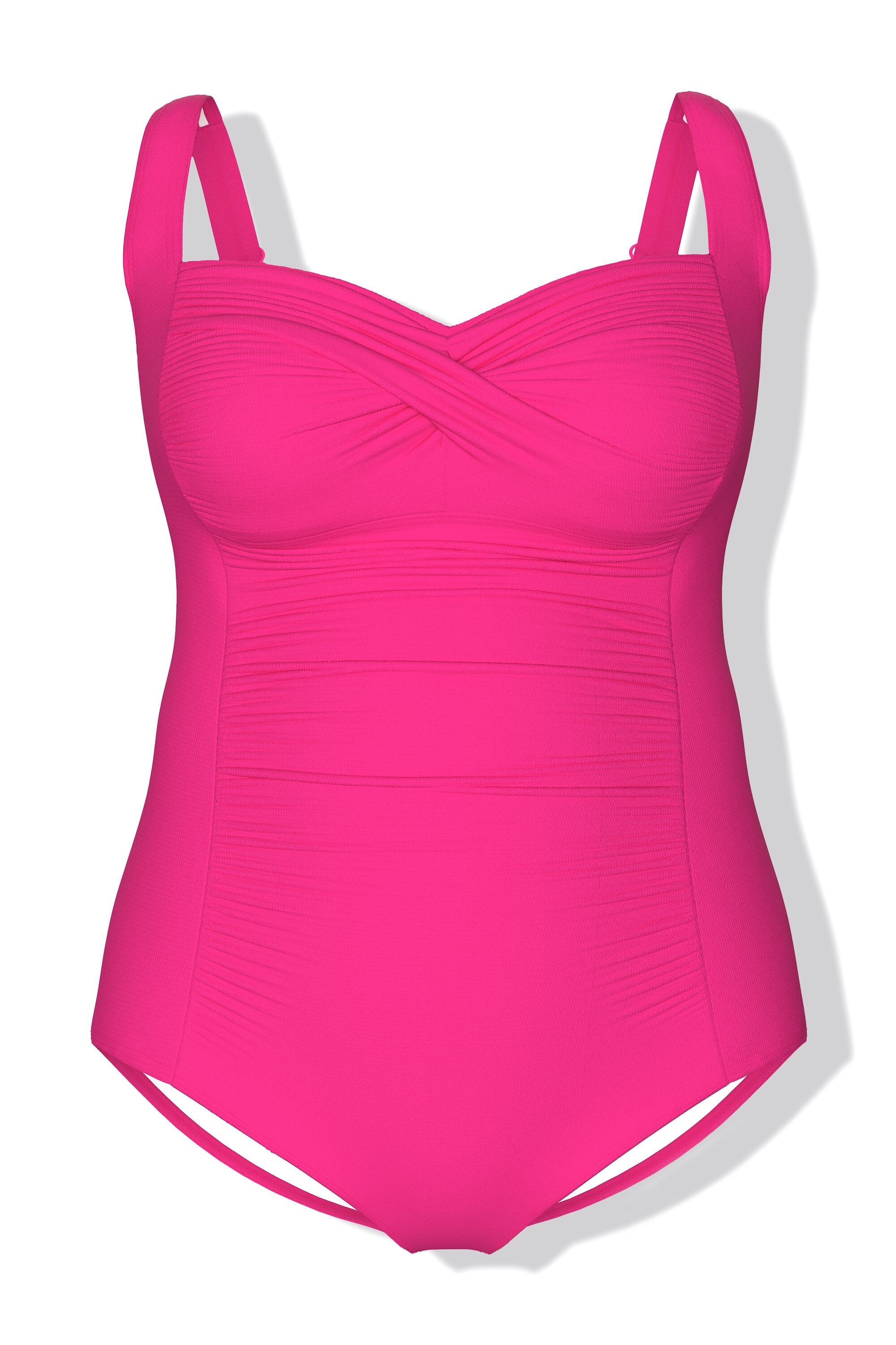 Dames Badpak drapering fijne structuur zachte cups 6/7