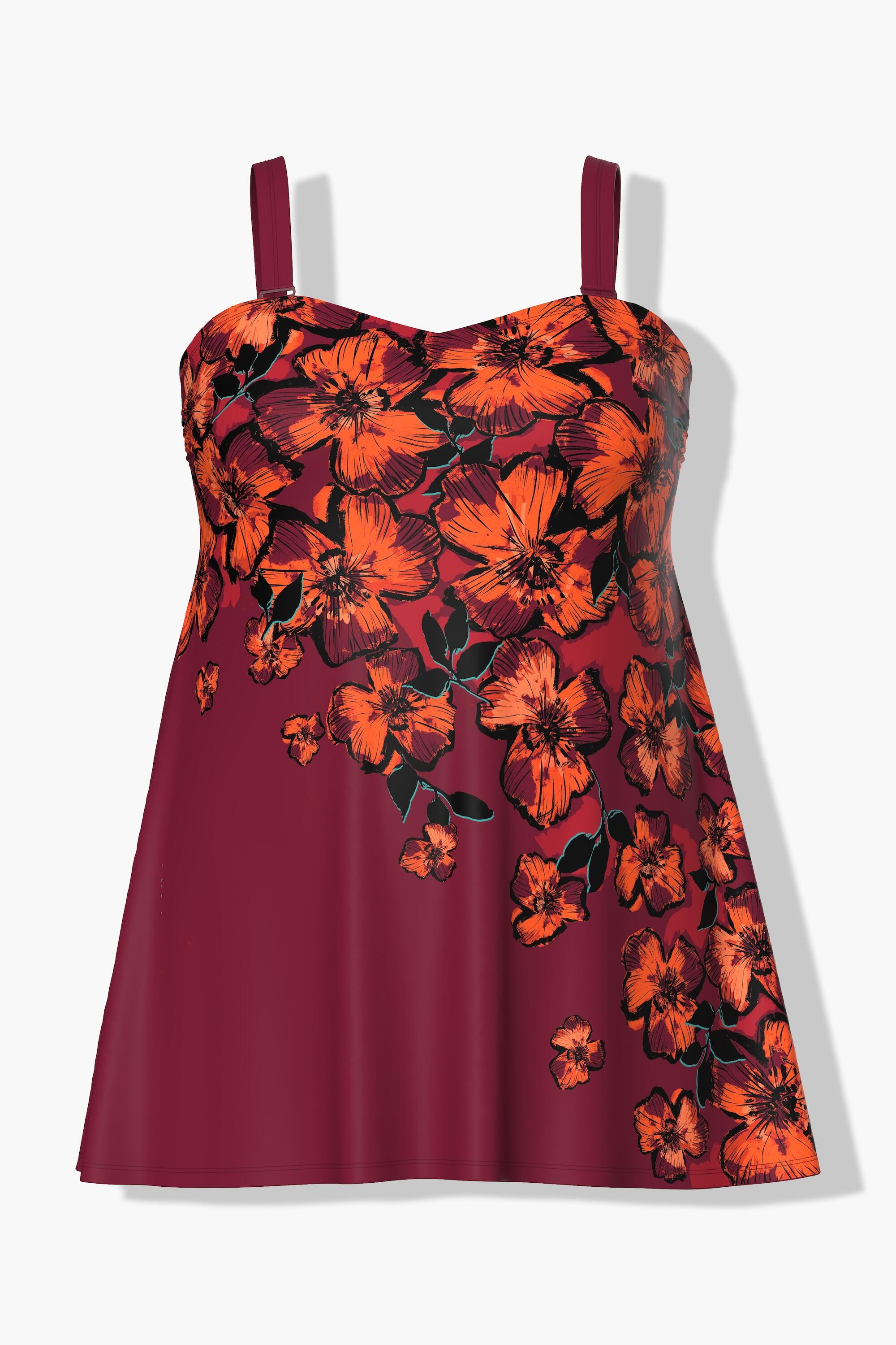 Femme Robe de bain à bonnets souples. Bretelles réglables et 5/6