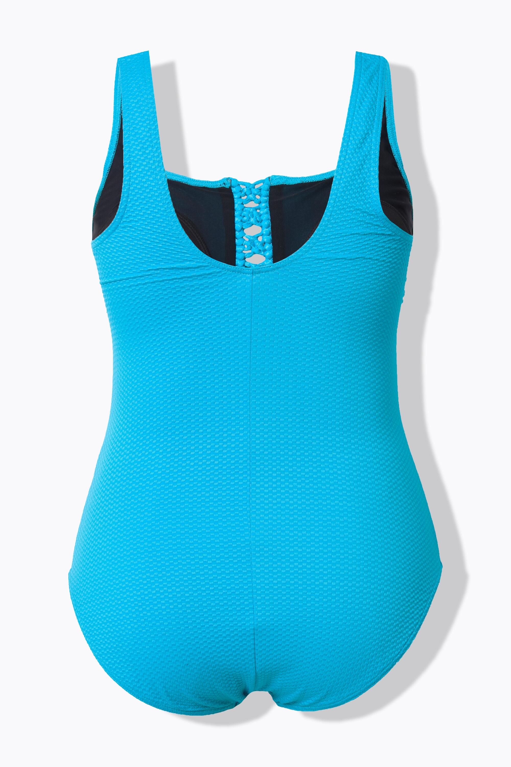 Femme Maillot de bain à bonnets souples. Décolleté carré. Texture gaufrée 7/7