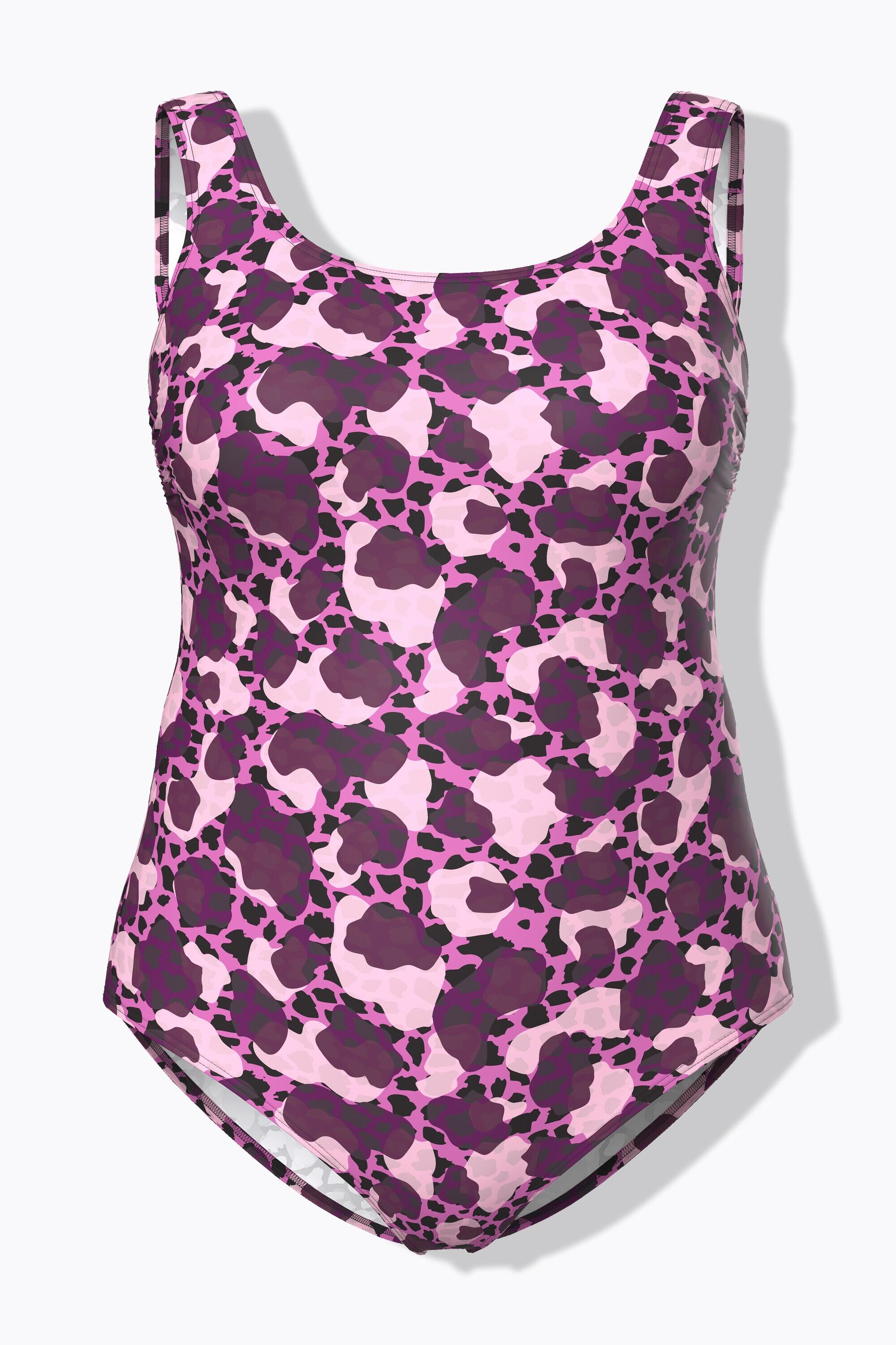 Femme Maillot de bain motif camouflage/léopard sans bonnets souples 6/7
