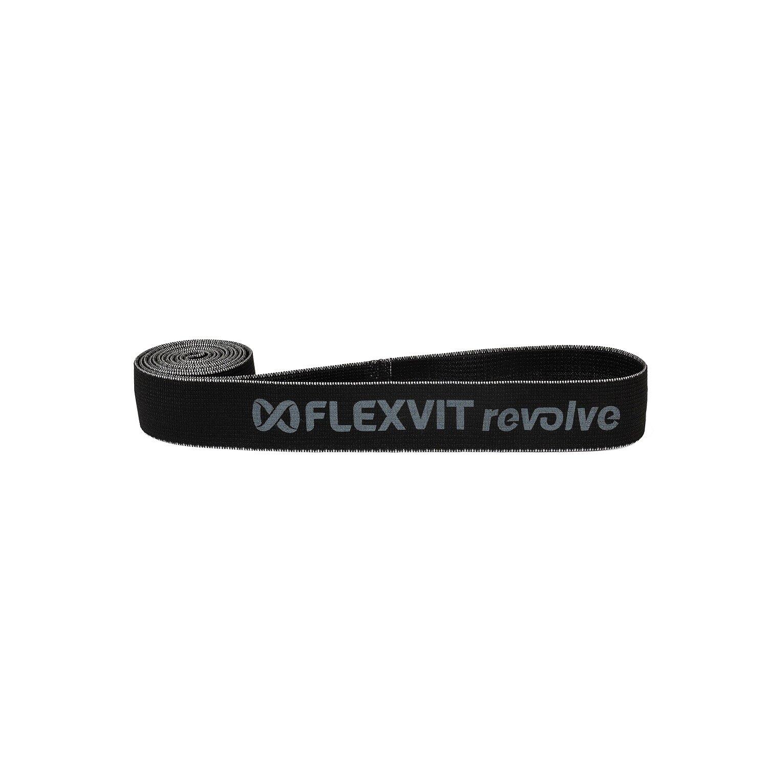 FLEXVIT Powerband Elite FLEXVIT Resistance Band Black, Compact, Latex-Free