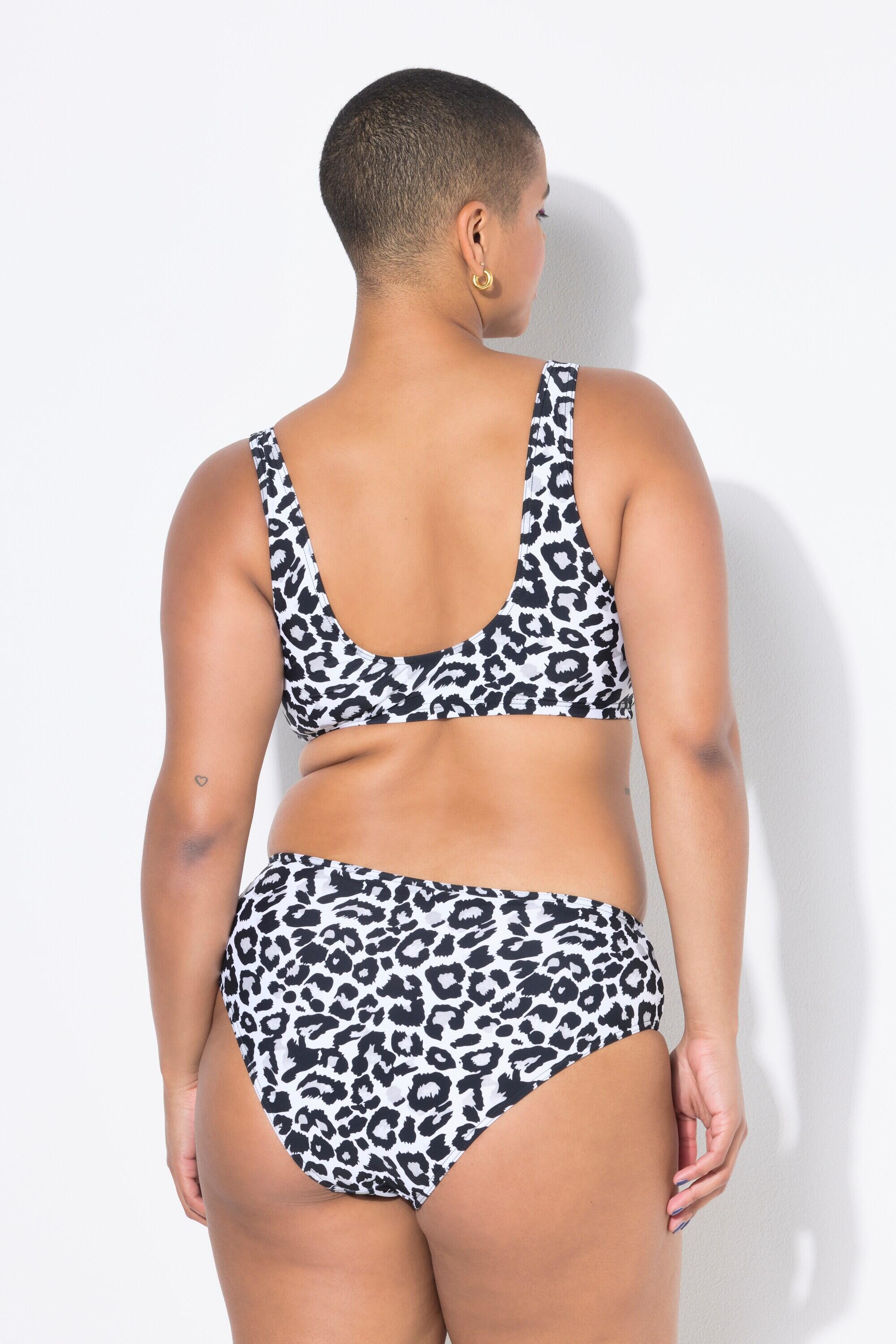 Femme Haut de bikini drapé bonnets souples imprimé léopard 2/6