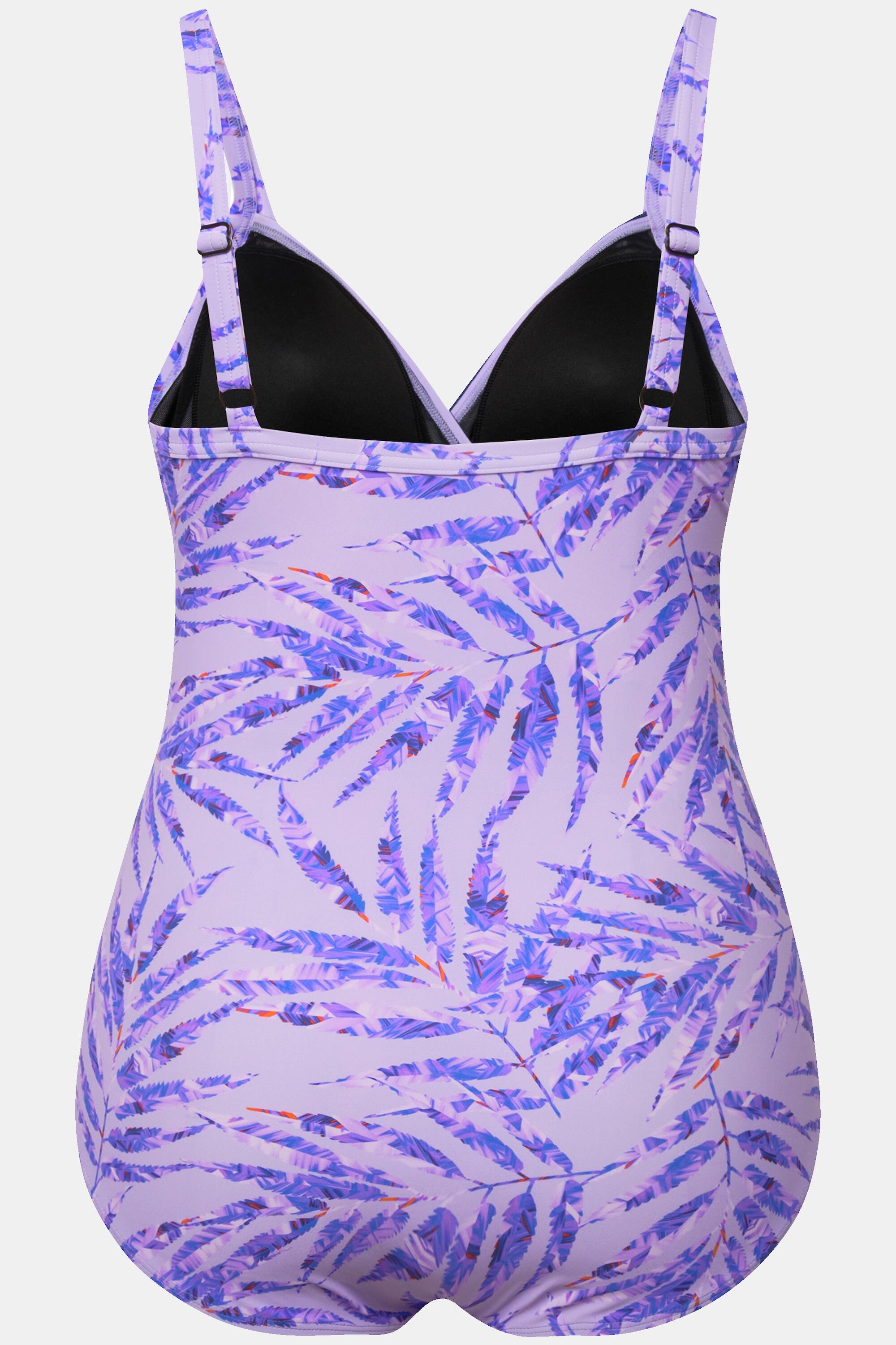 Femme Maillot de bain à bonnets souples. Imprimé palmiers et 6/6