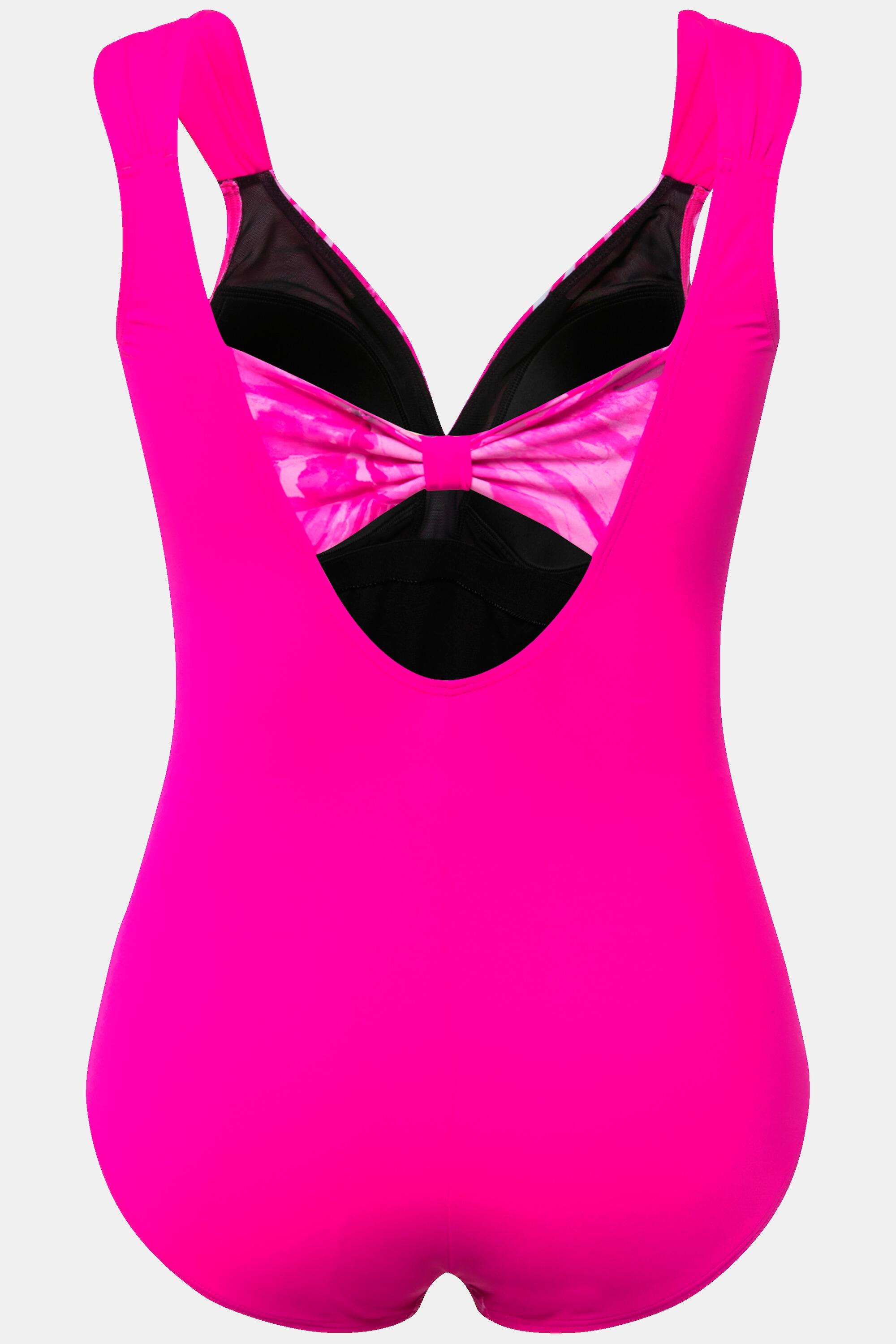 Femme Maillot de bain motif ailes. Bonnets souples et nœud. Matière recyclée 6/6