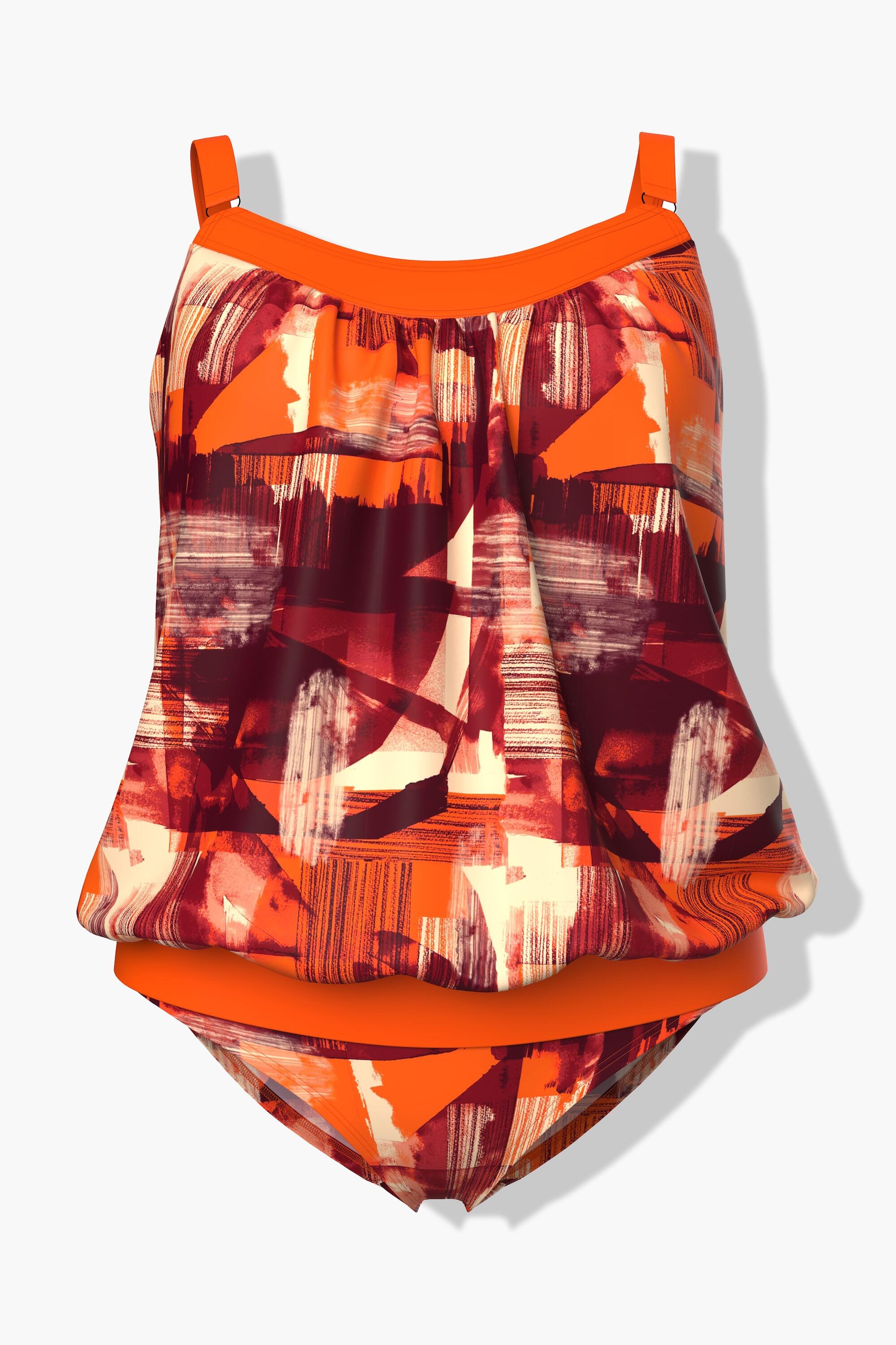 Femme Tankini avec bonnets souples. Haut plus long avec bretelles réglables. 5/6