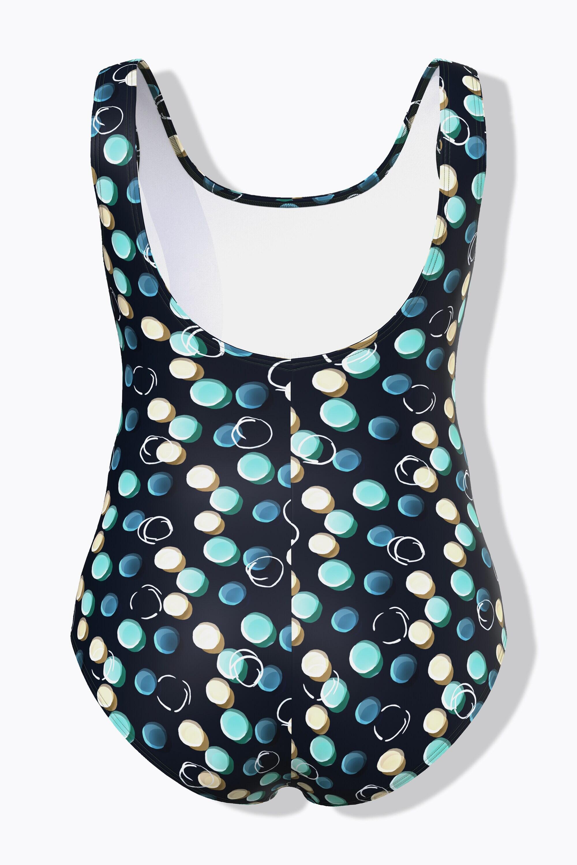 Femme Maillot de bain à pois sans bonnets souples décolleté rond 7/7