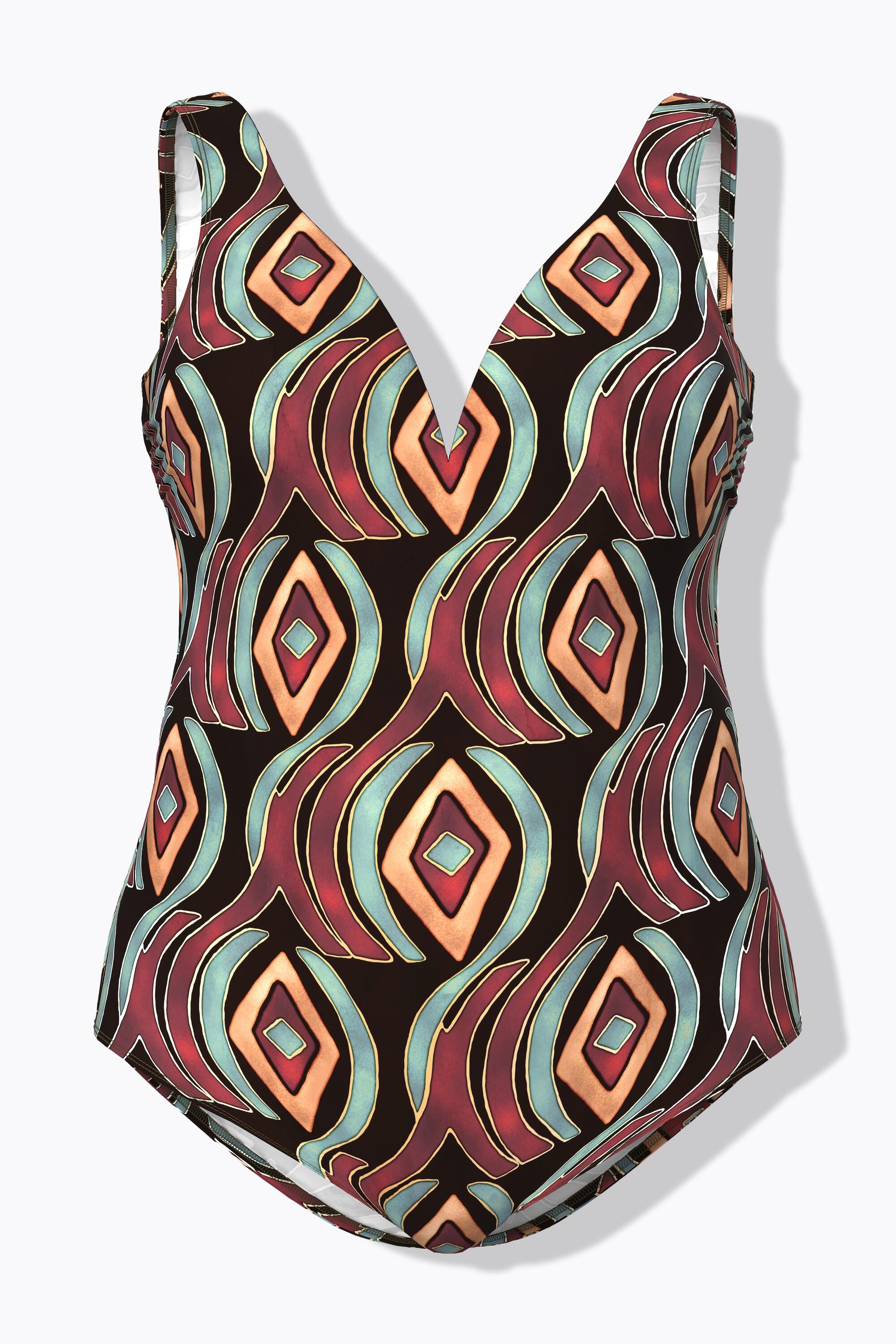 Femme Maillot de bain à bonnets souples. Motif graphique. Matière recyclée 7/7