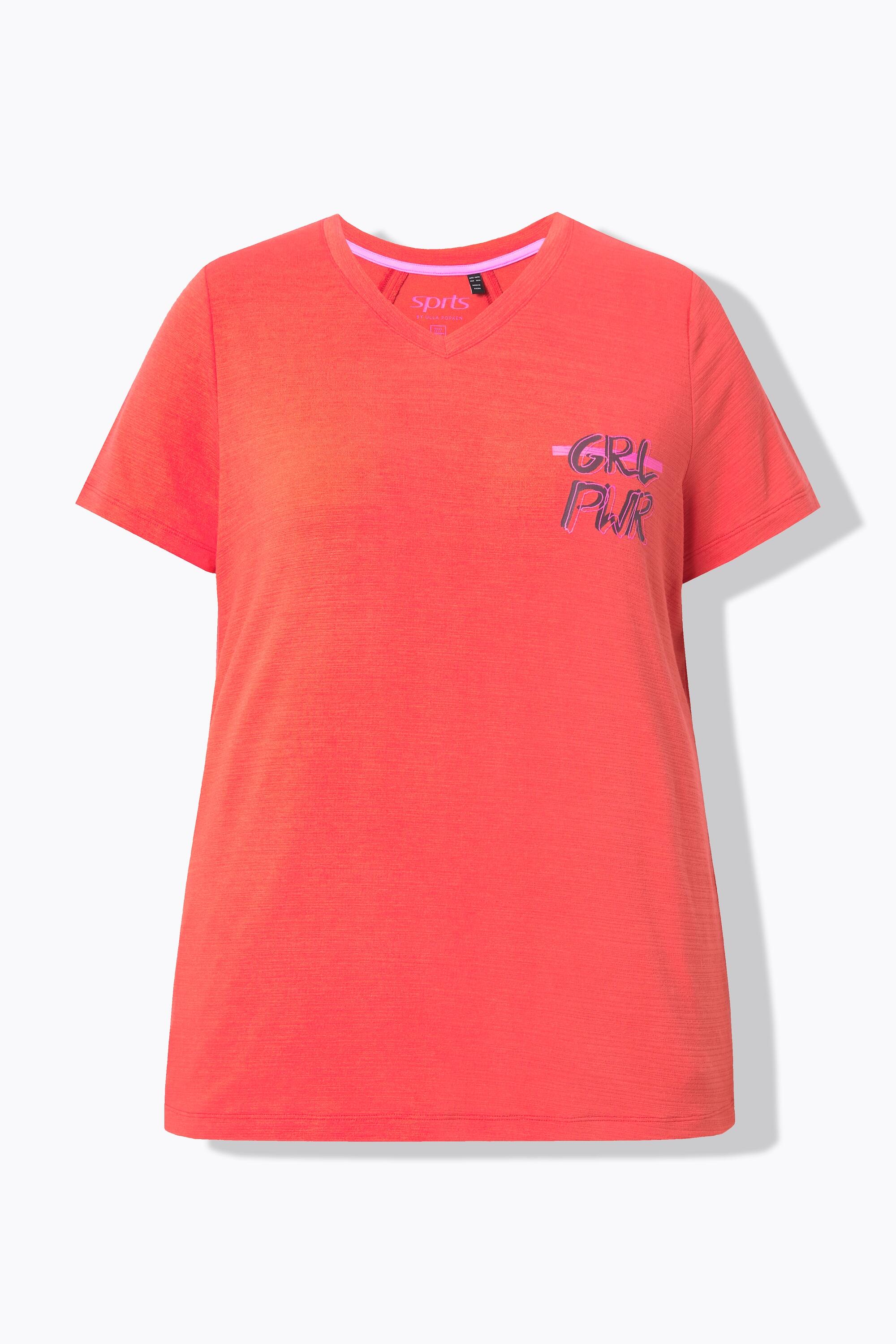 Femme T-shirt technique manches courtes et décolleté en V découpes dans le dos 6/6