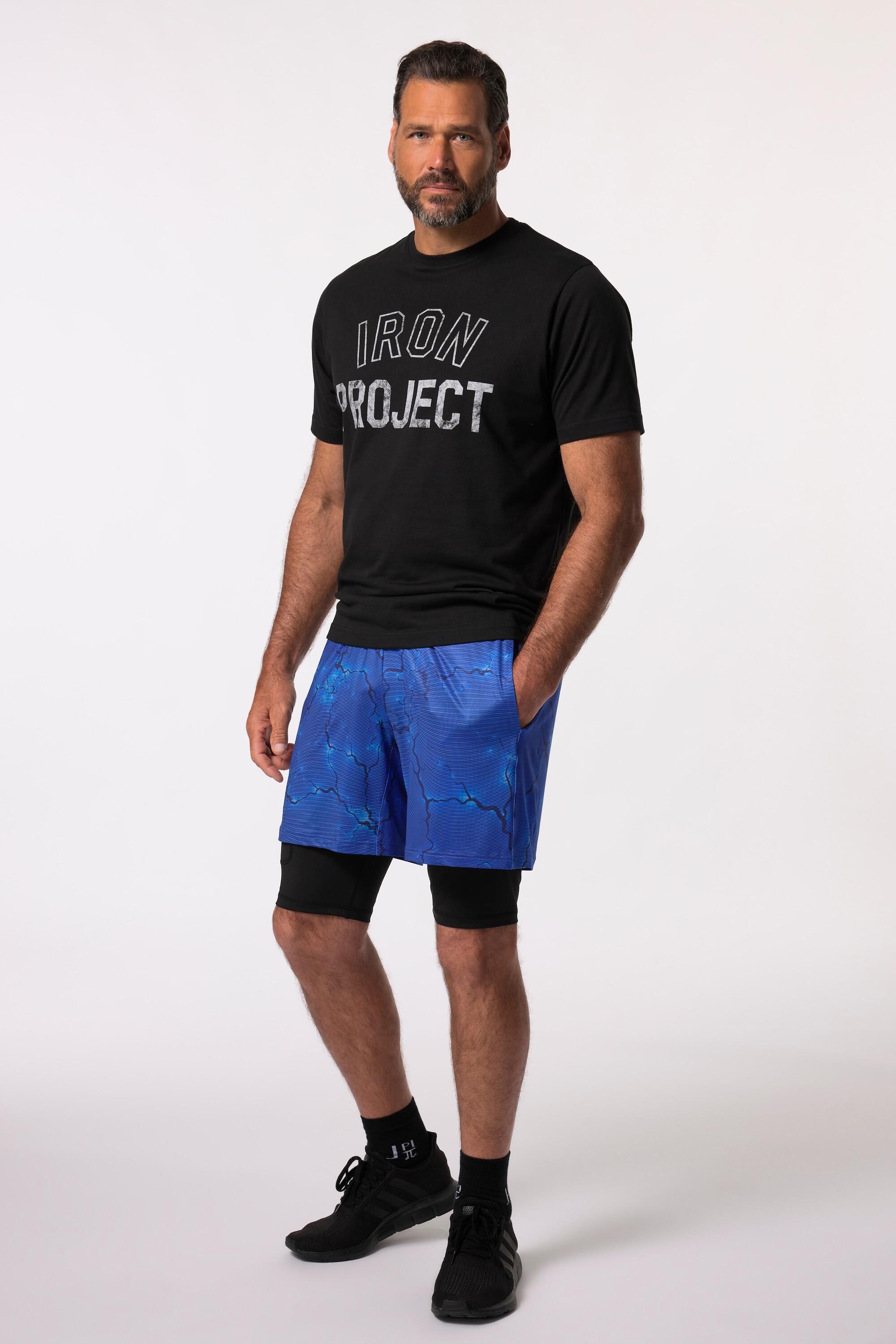 Hommes Bermuda technique Iron Anvil collection Fitness Quickdry imprimé all-over 4/7