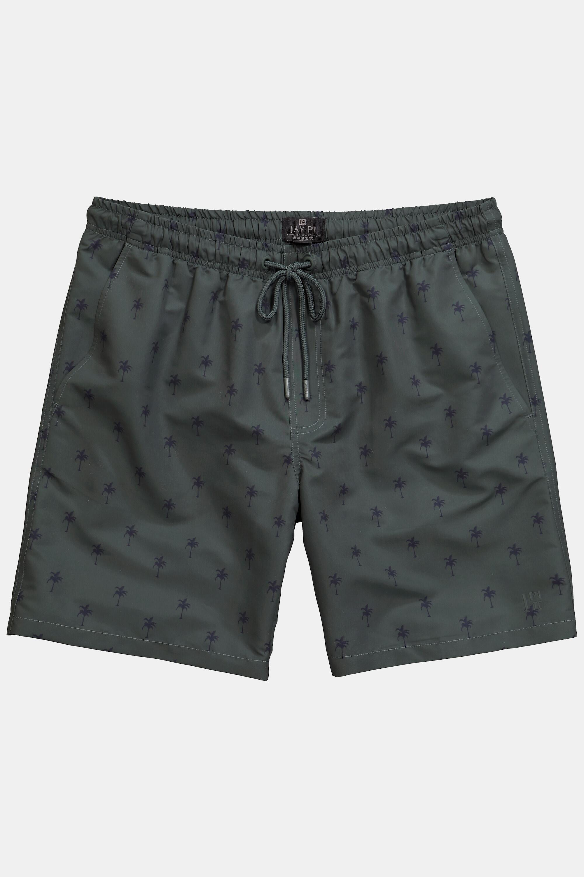 Heren Zwemshorts beachwear elastische band minimalistische print 3/4