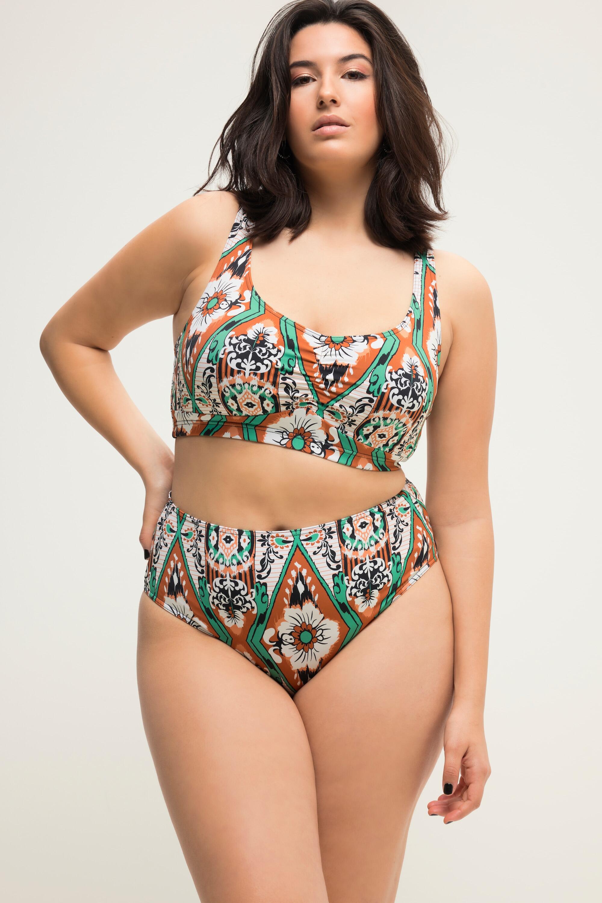 Femme Bas de bikini taille haute avec imprimé all-over 5/6
