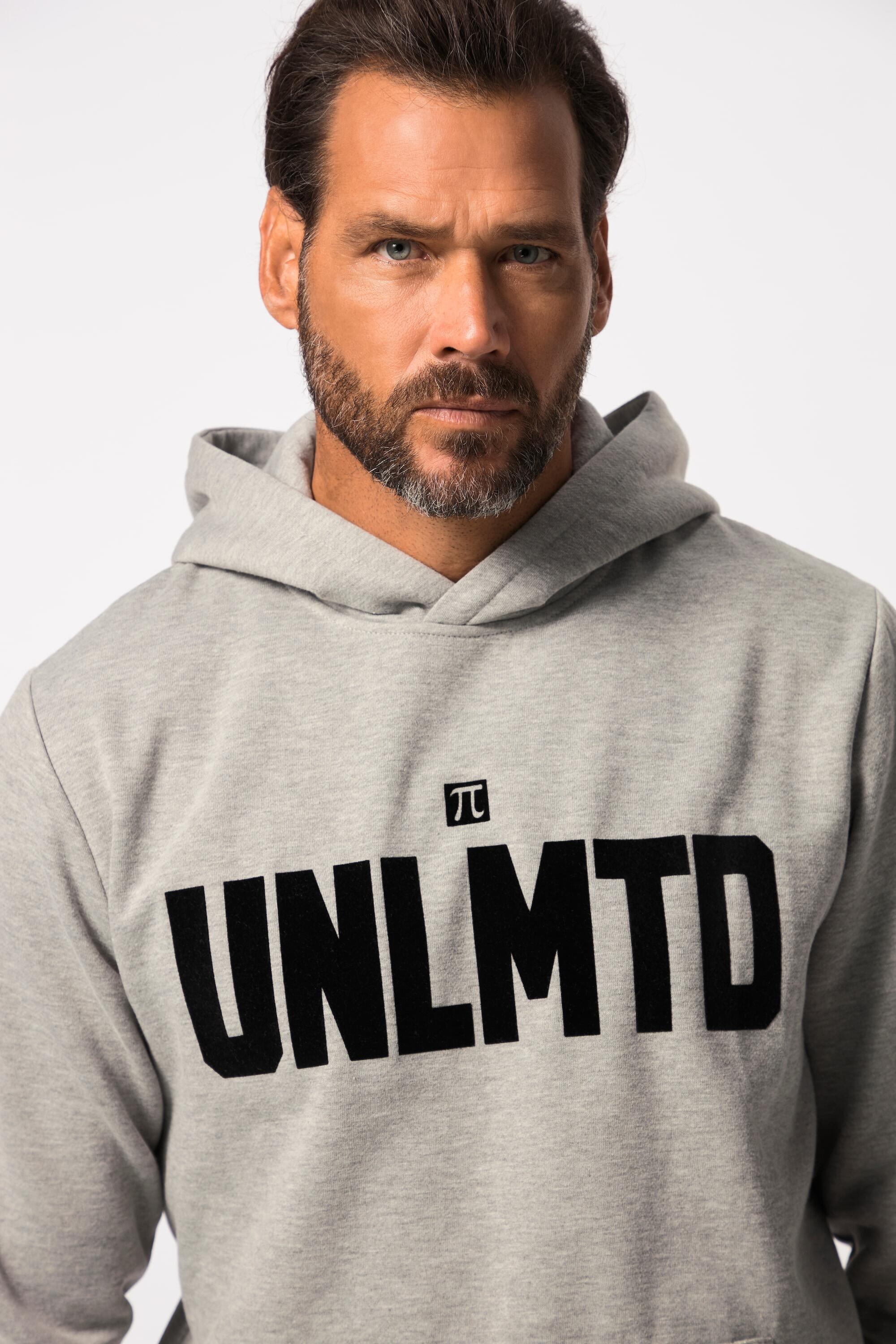 Hommes Sweat à capuche collection fitness. En molleton avec imprimé floqué. 3/6