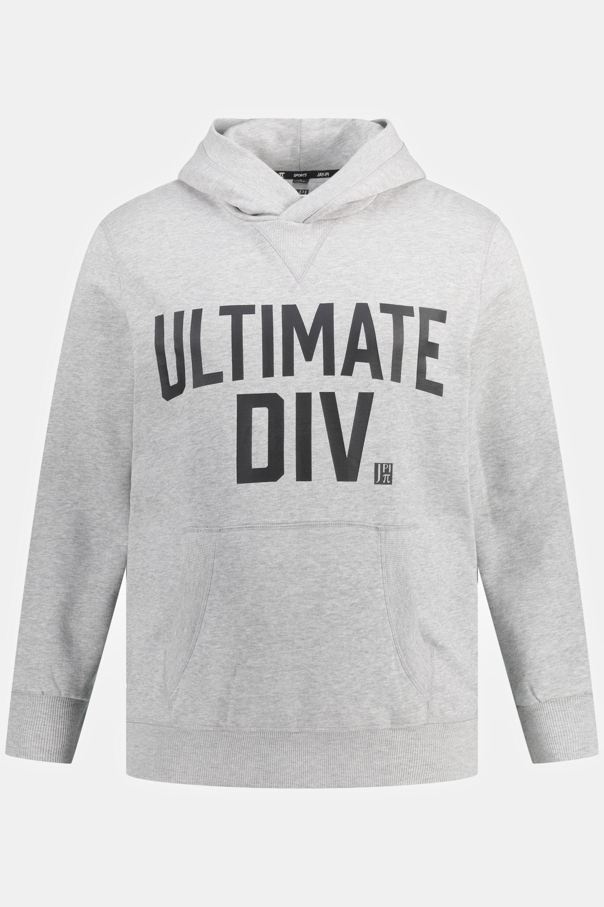 Hommes Sweat à capuche Fitness? avec imprimé Ultimate Div. et poche kangourou 3/4