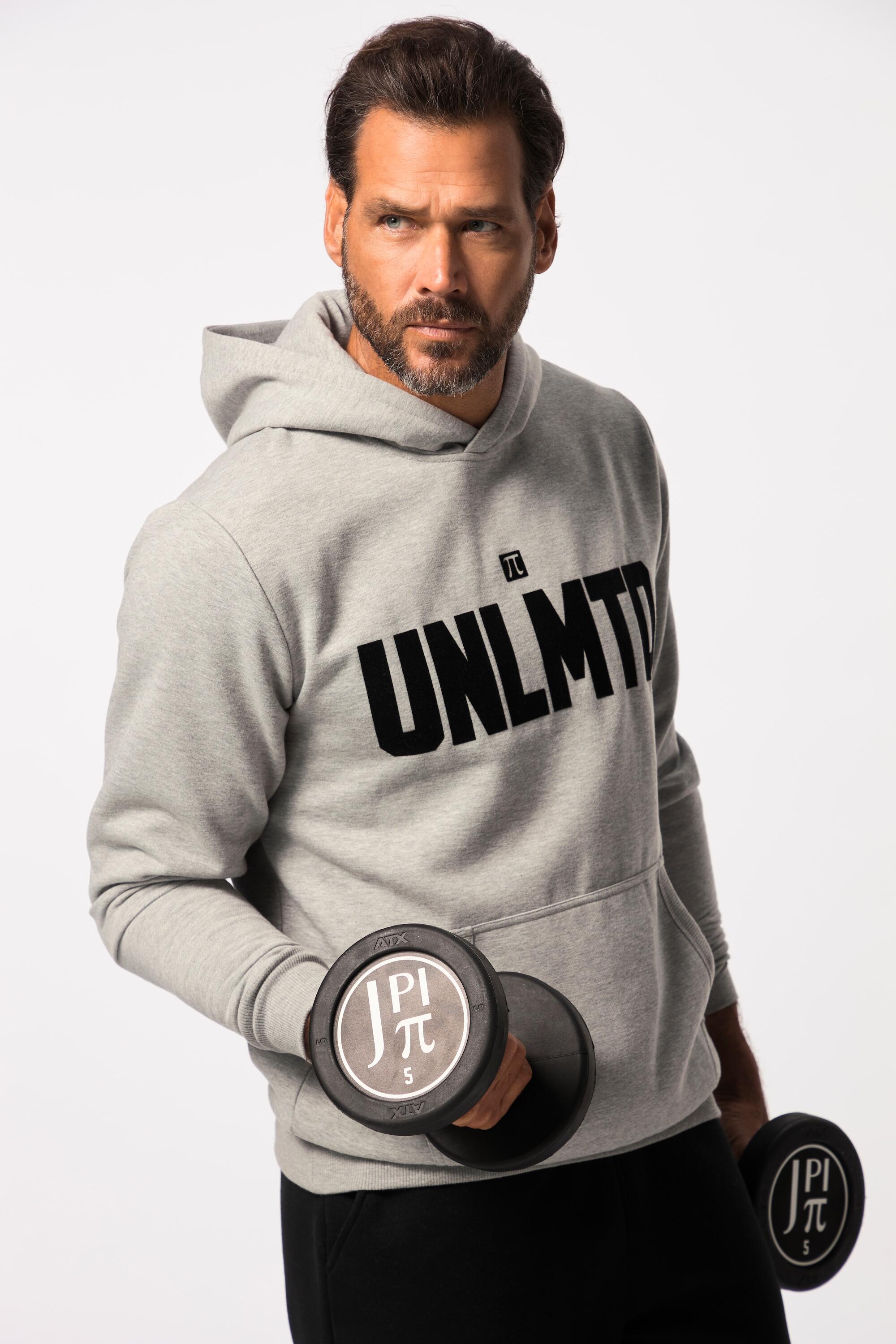 Hommes Sweat à capuche collection fitness. En molleton avec imprimé floqué. 2/6