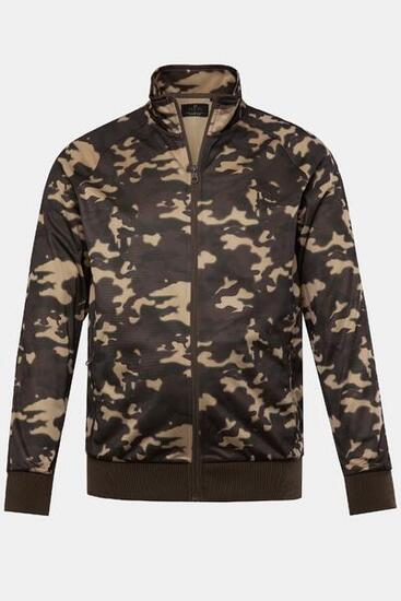 Herren Funktions-Trainingsjacke Fitness atmungsaktiv Camouflage
