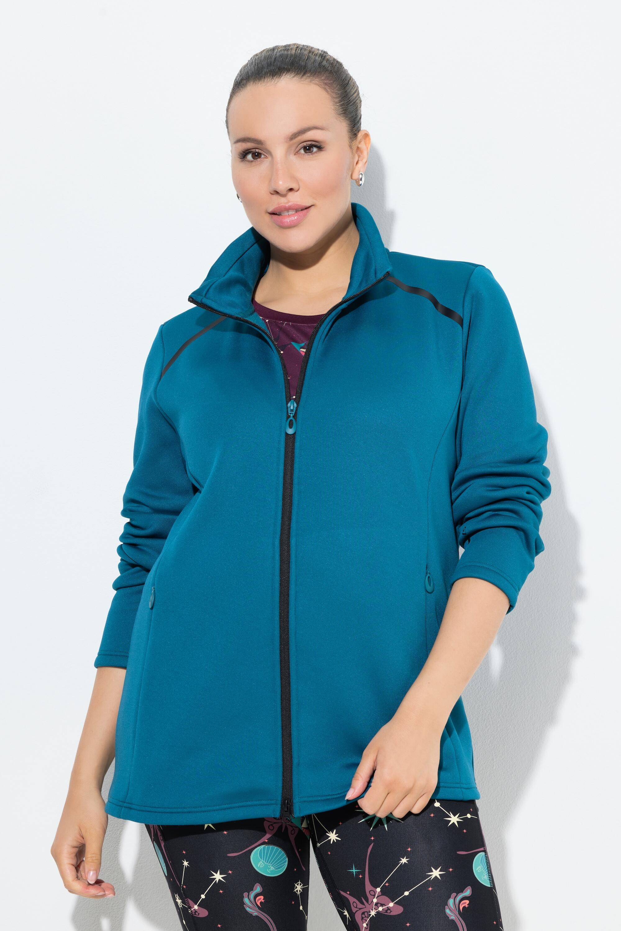 Femme Veste en sweat technique à col montant et manches longues 6/7