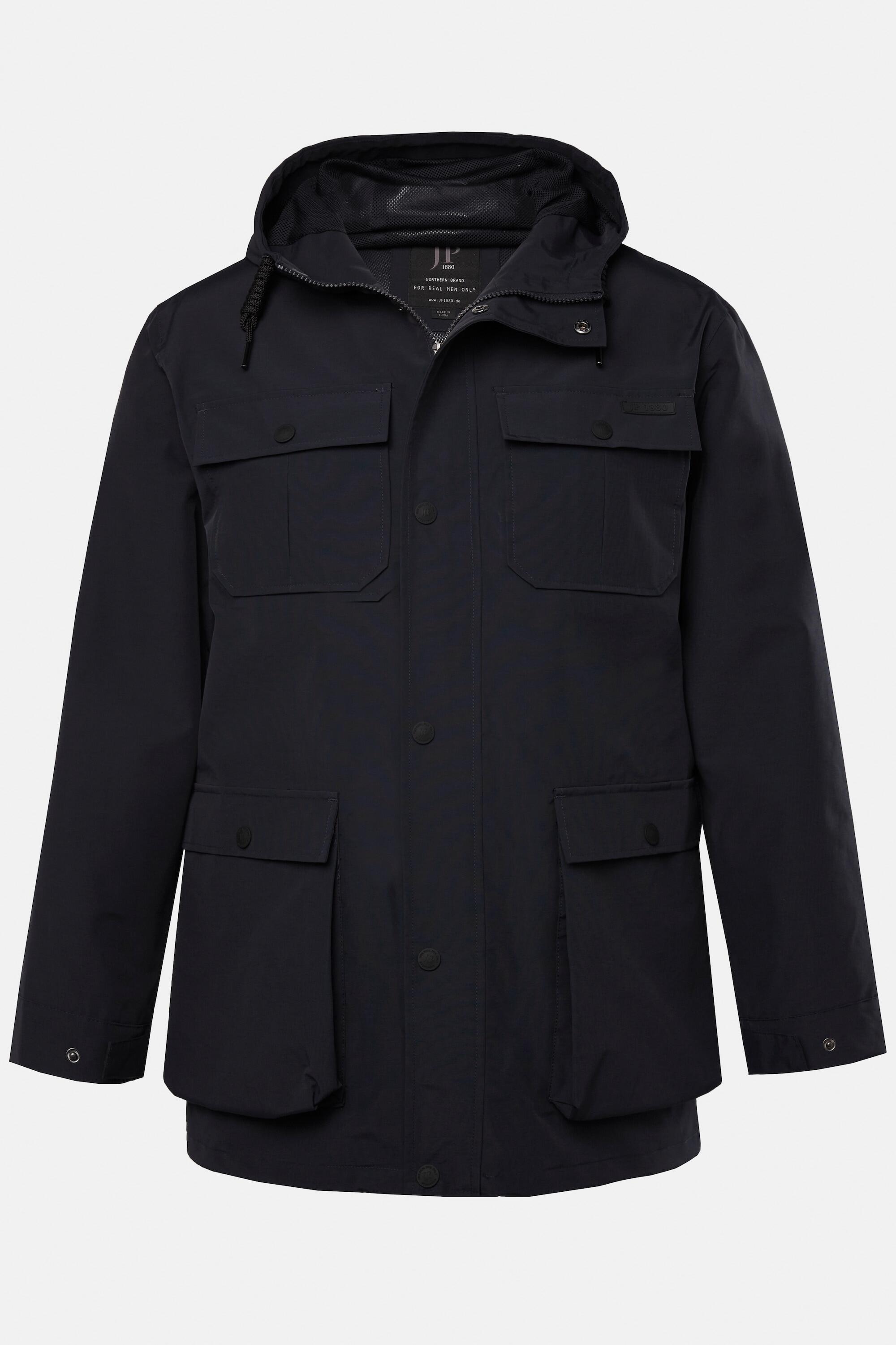 Hommes Veste de pluie imperméable capuche et fermeture à glissière sous patte 4/6