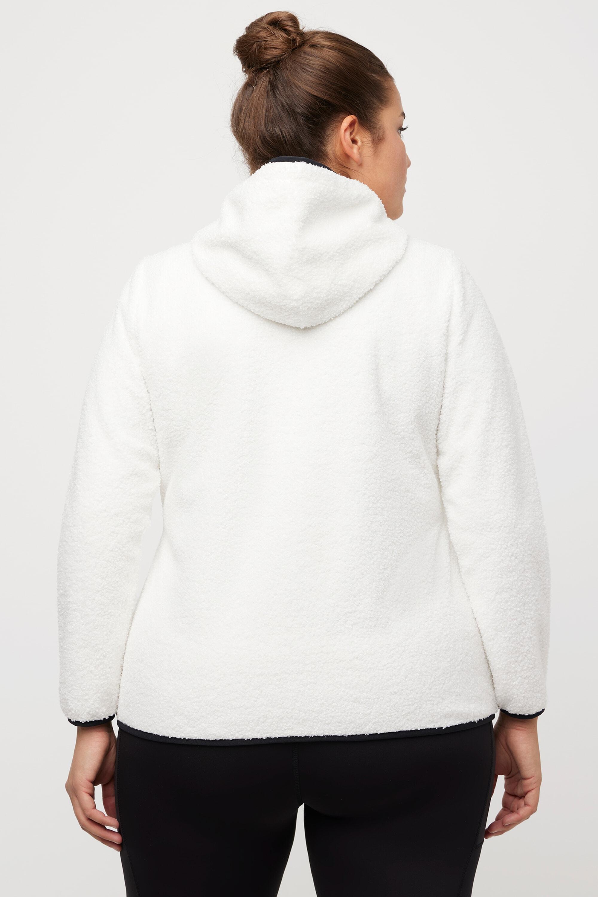 Femme Sweat à capuche en polaire imprimé coordonnées poches zippées 2/6