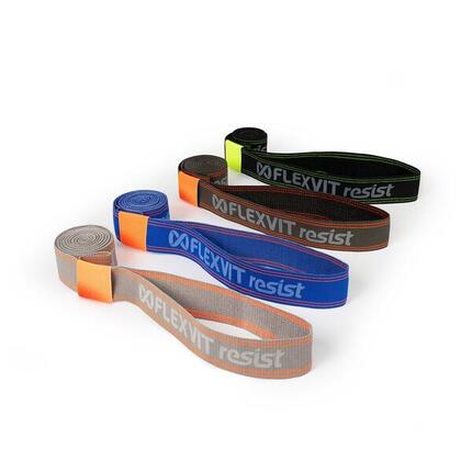 Elastikbänder-Set Resist all-in Fitness / Krafttraining Unisex Blau, Schwarz