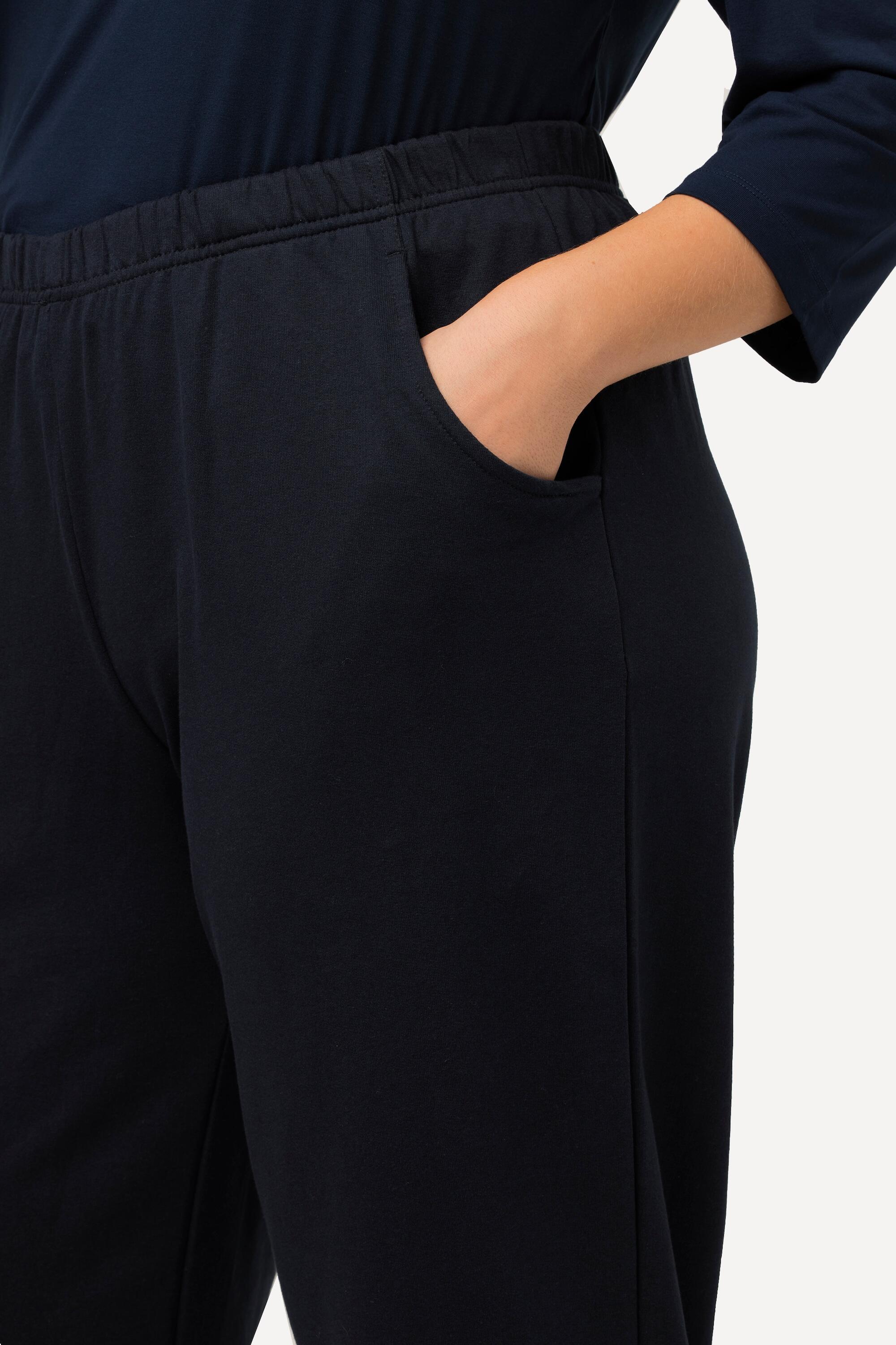 Femme Pantalon de jogging 7/8 jambe droite et taille élastique 3/5