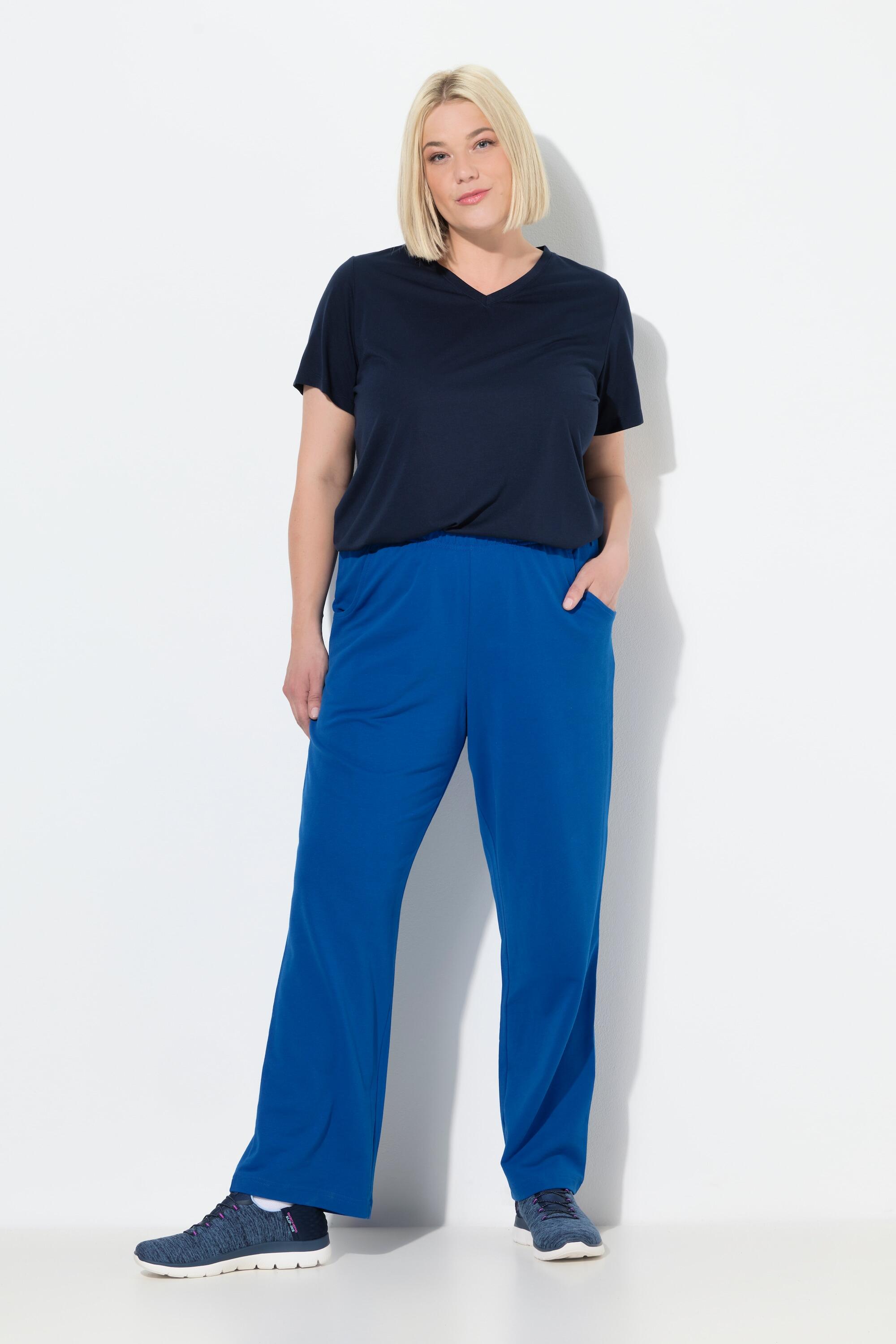 Joggingbroek met rechte pijpen voor dames, elastische taille