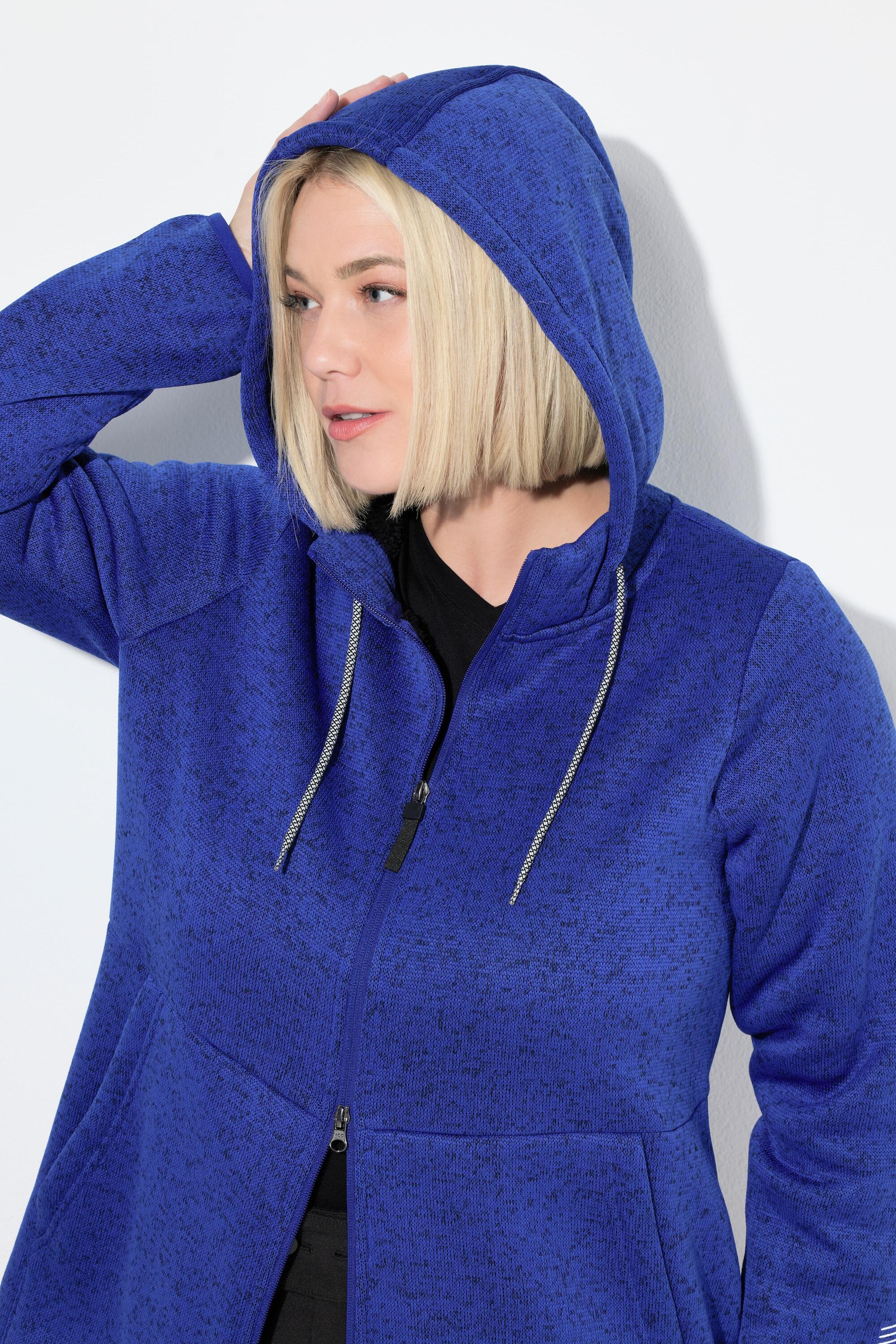 Dames Jasje van gebreid fleece teddyfleece tweerichtingsrits reflector 5/7
