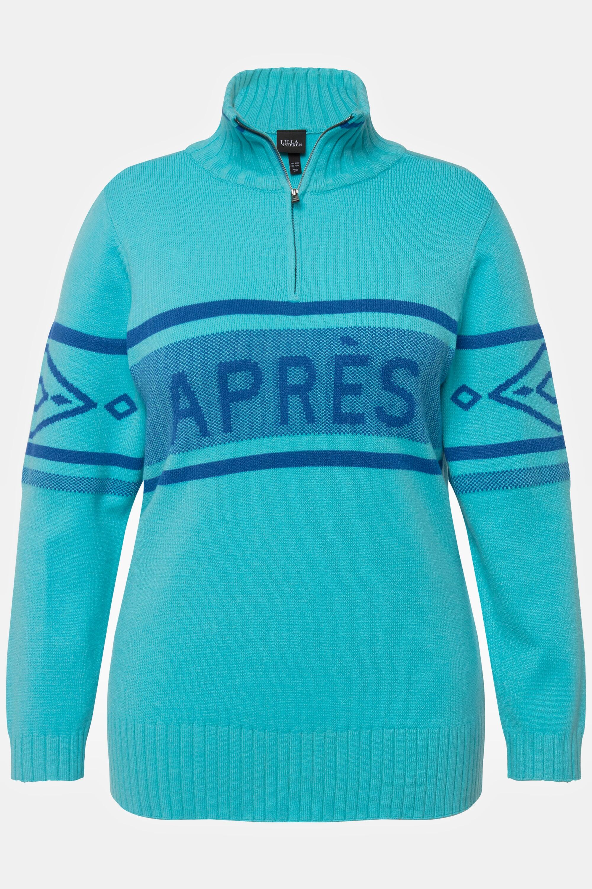 Femme Pull camionneur à manches longues et col montant 5/5