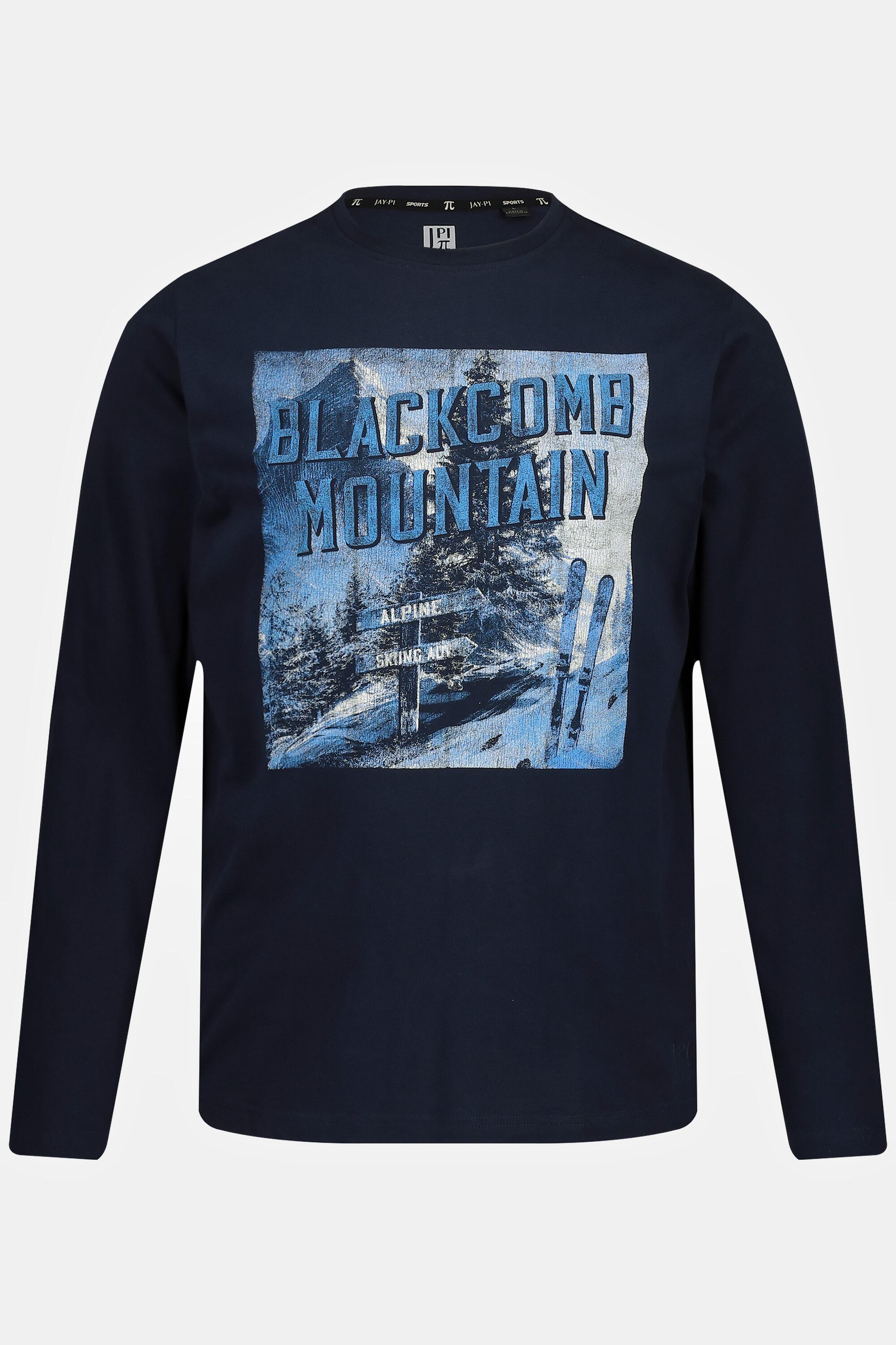 Hommes T-shirt à col rond et manches longues collection Skiwear 3/4