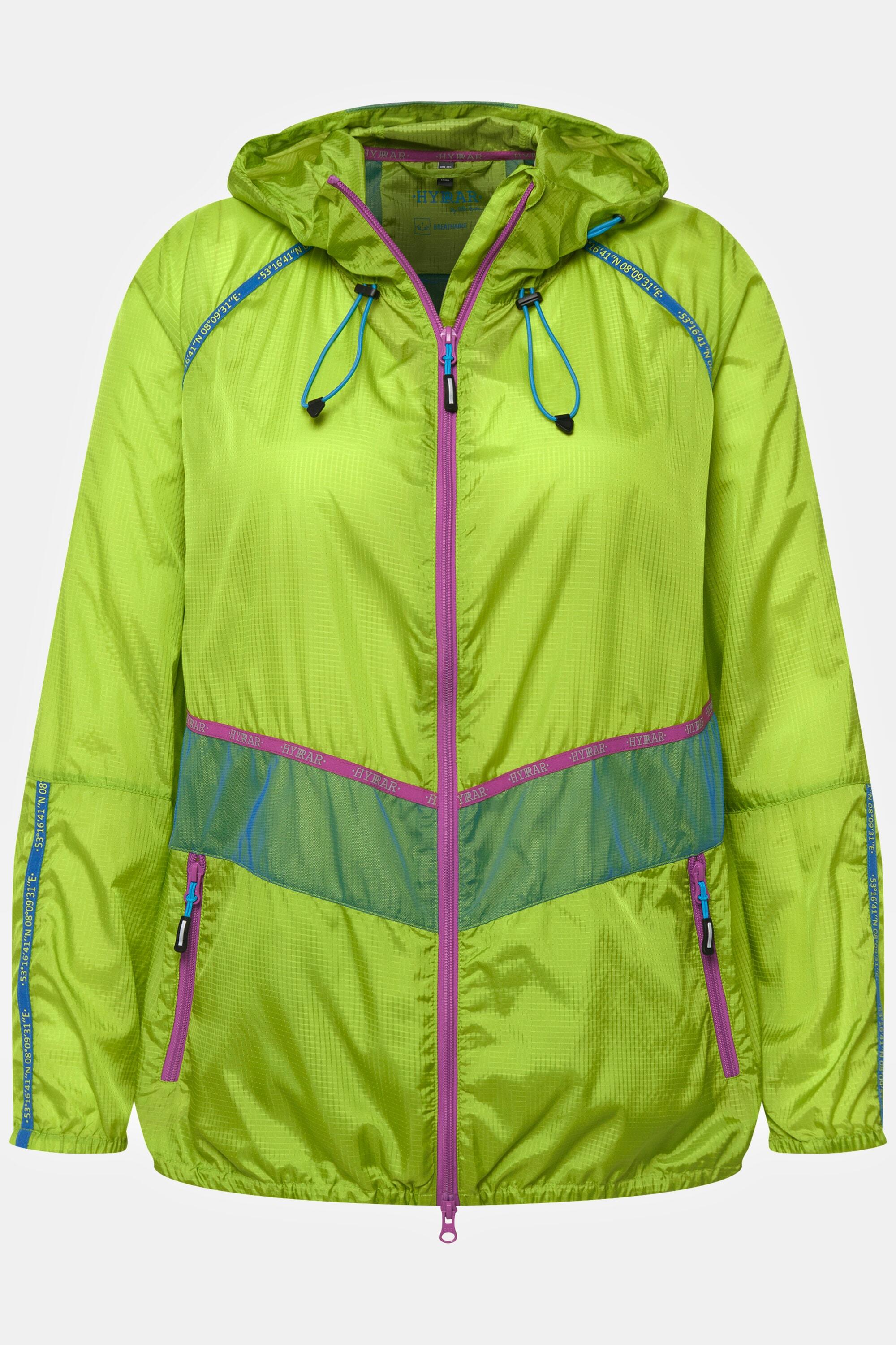 Femme Veste technique déperlante avec capuche et fermeture Éclair à double sens 5/5
