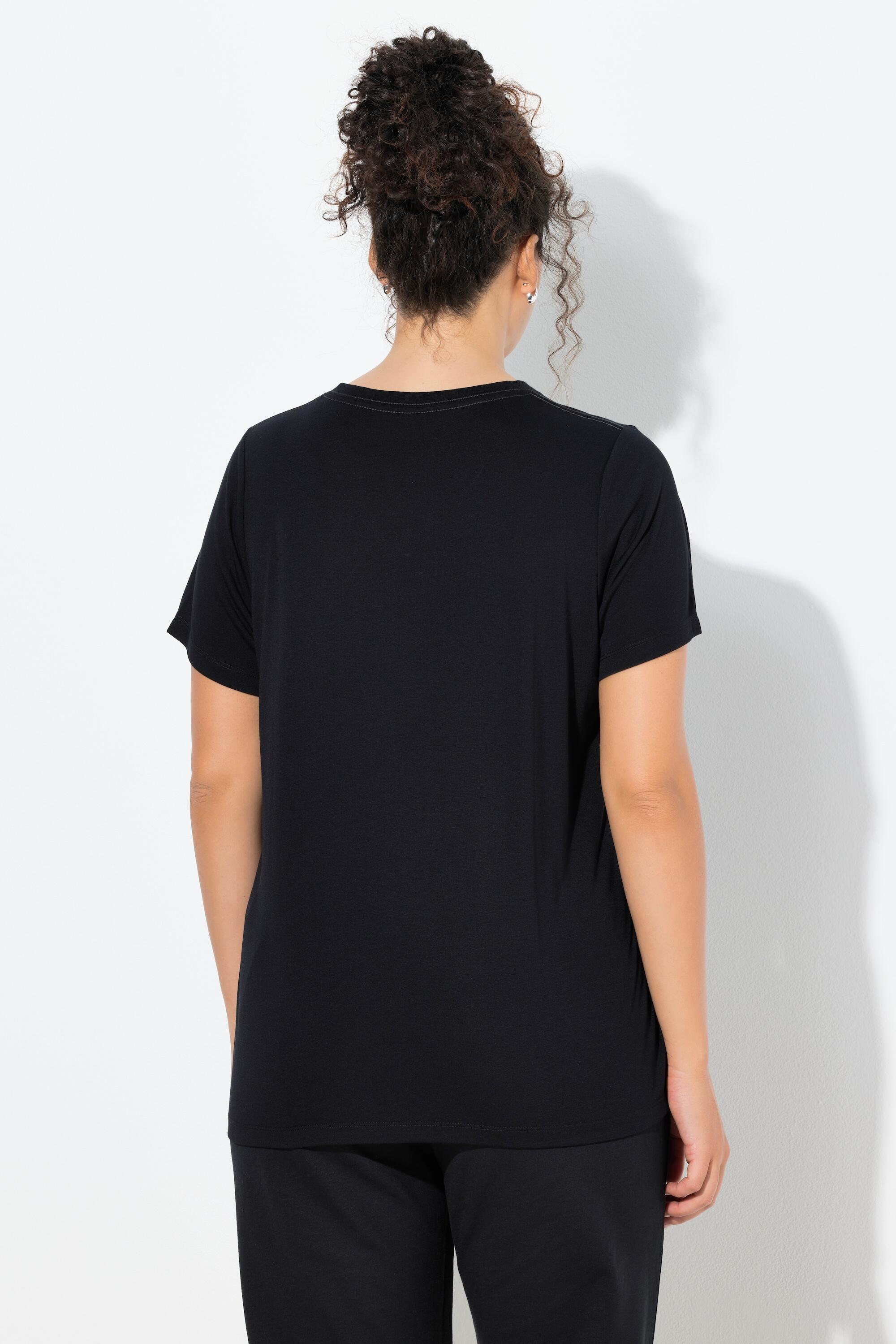 Femme T-shirt technique col en V et manches courtes traitement antibactérien 2/6