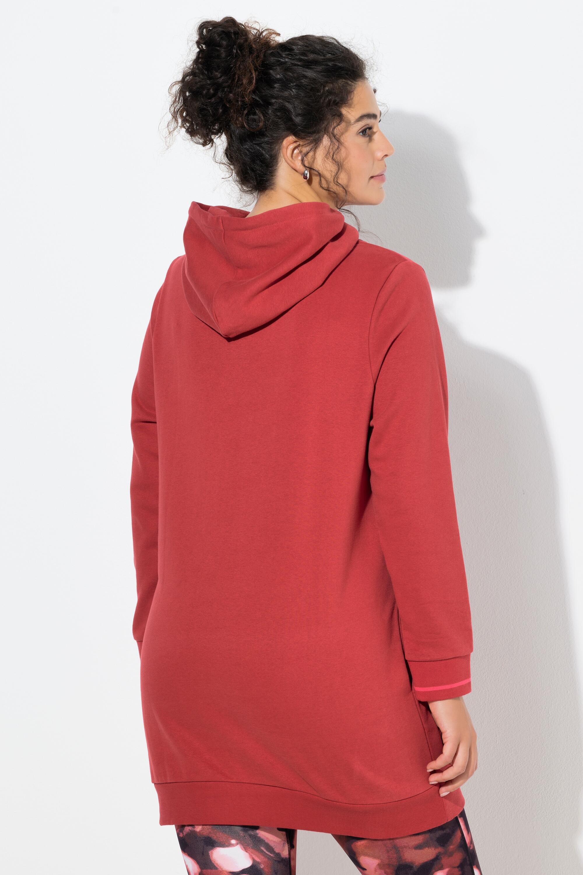 Damen Long-Hoodie Oversized Kapuze Langarm 2/7