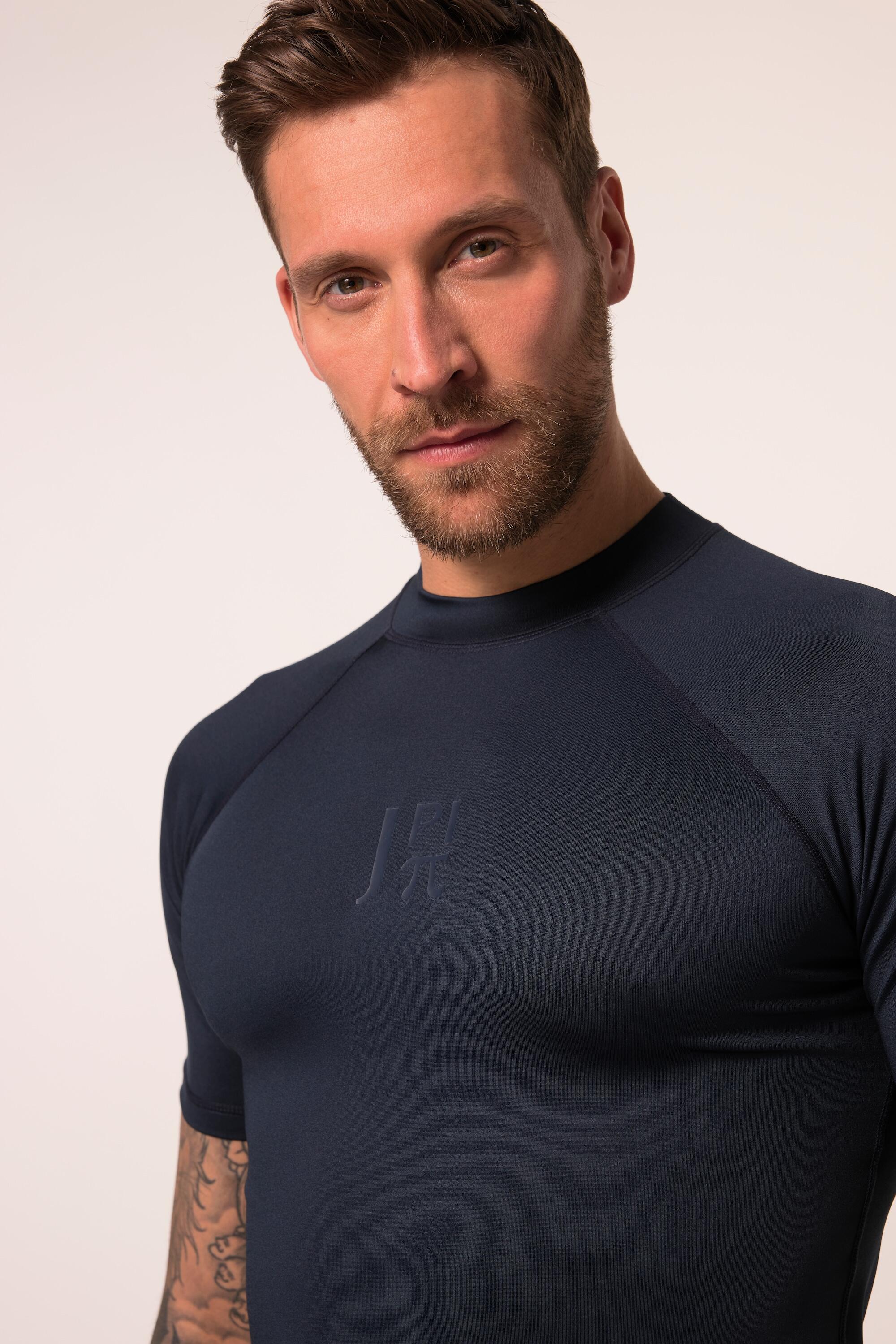 Hommes T-shirt de surf. Manches courtes et col montant. Protection UV 2/4