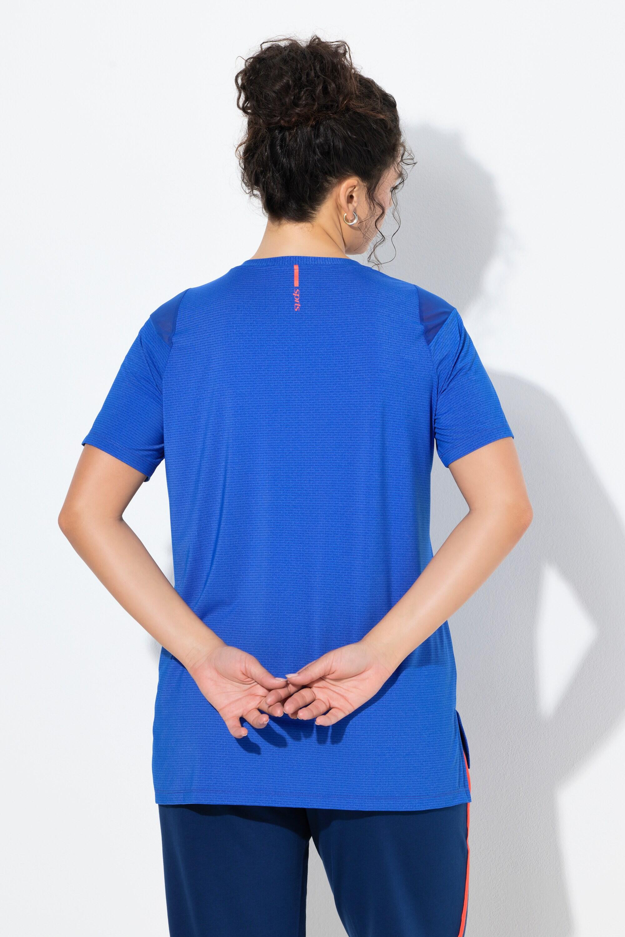 Dames Functioneel shirt mesh inzetstukken V-hals korte mouw 2/7