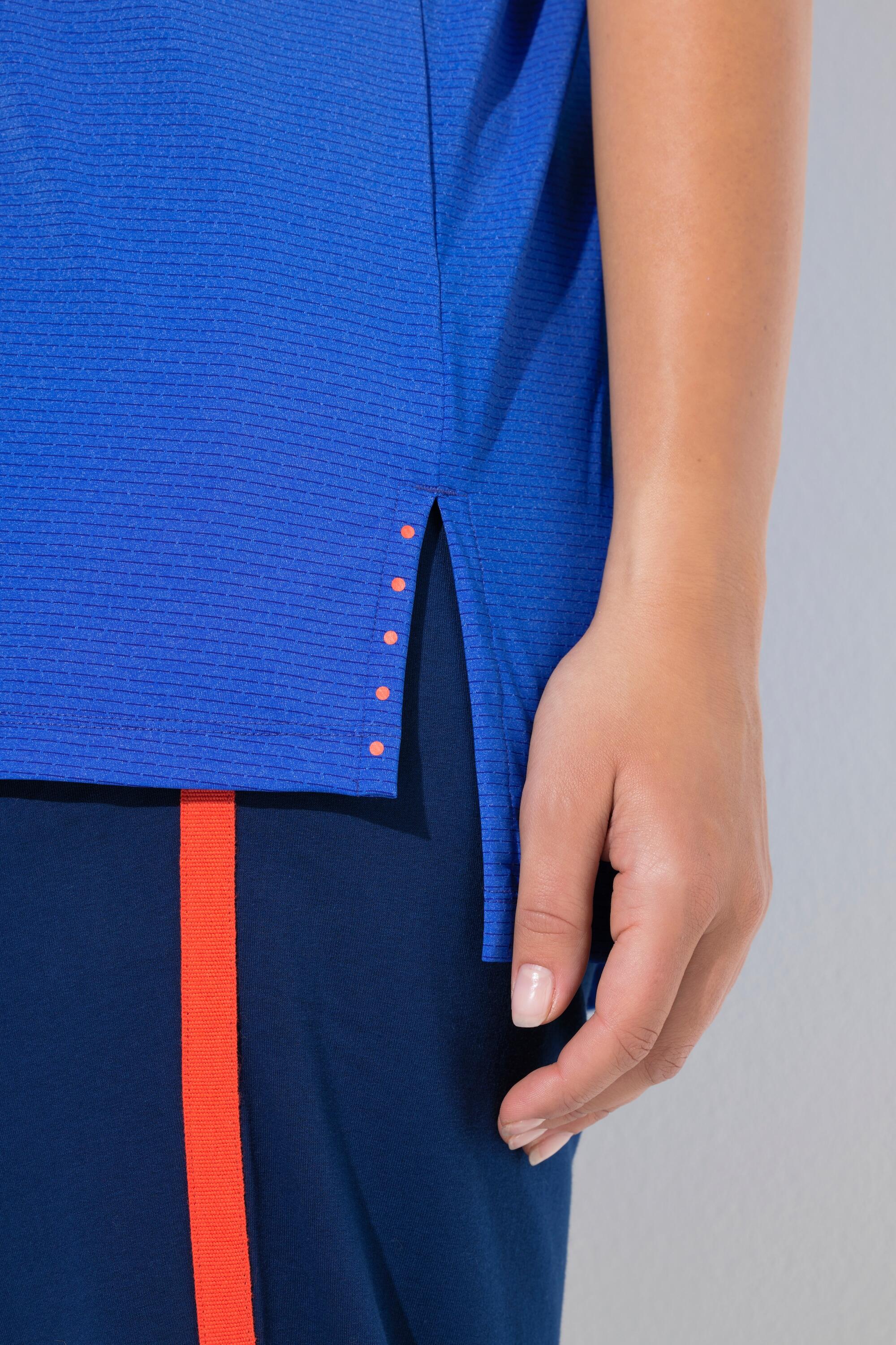 Dames Functioneel shirt mesh inzetstukken V-hals korte mouw 4/7