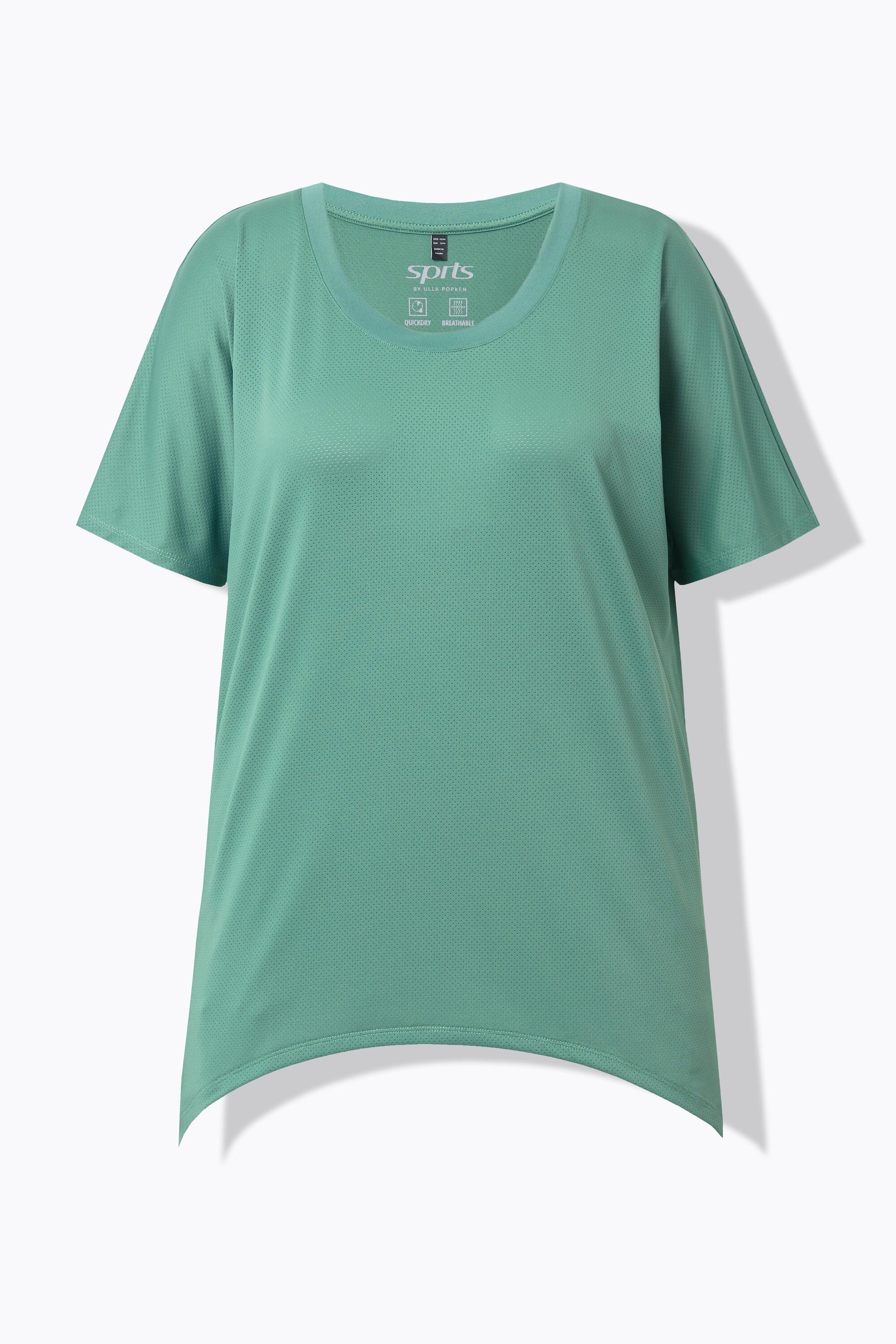 Femme T-shirt technique. Col rond et manches courtes chauve-souris. 6/6