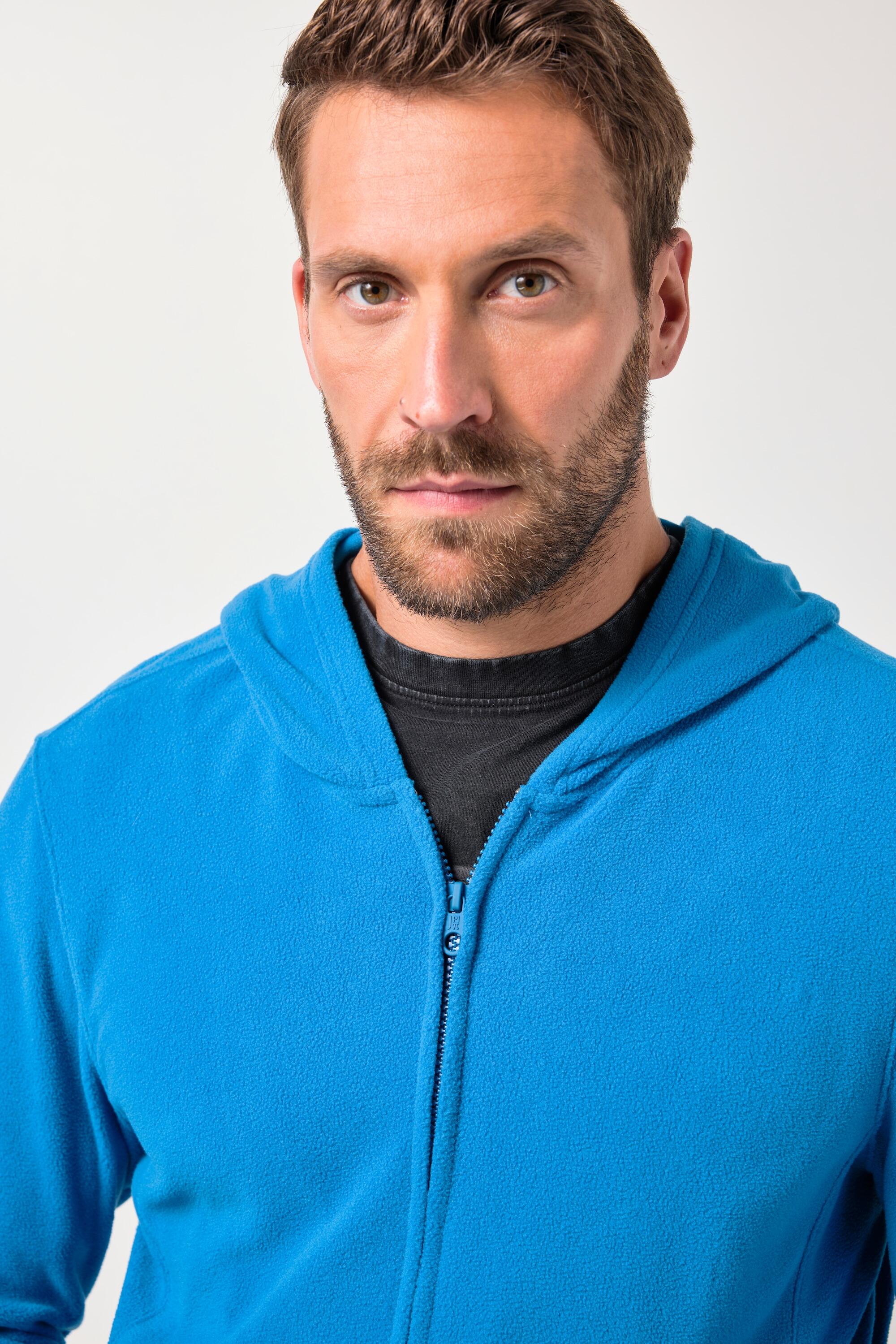 Heren Fleece jas outdoor level 1 ultralichte fleece capuchon 3/7