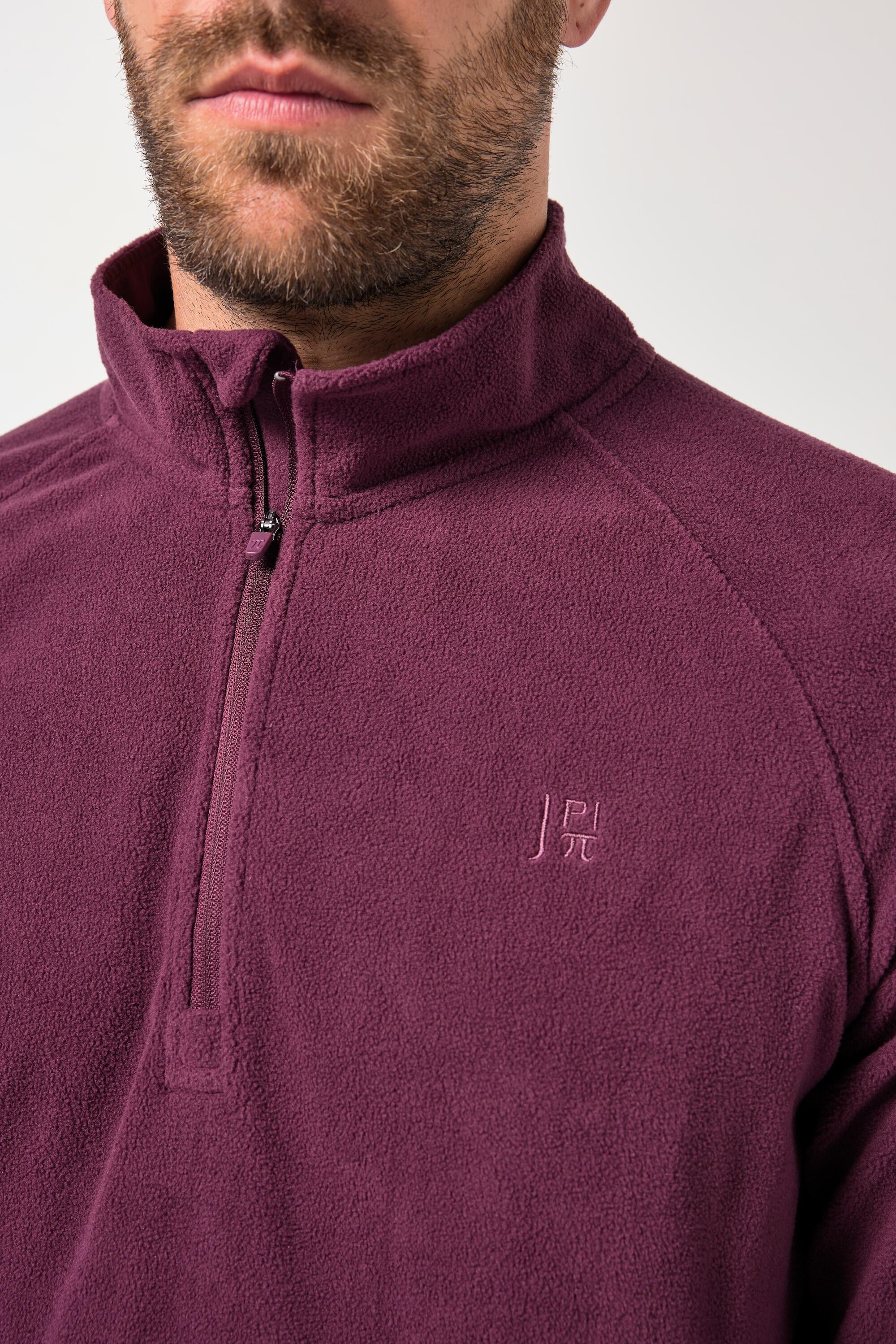 Hommes Pull camionneur en polaire collection Outdoor ventre confort et col zippé 2/6