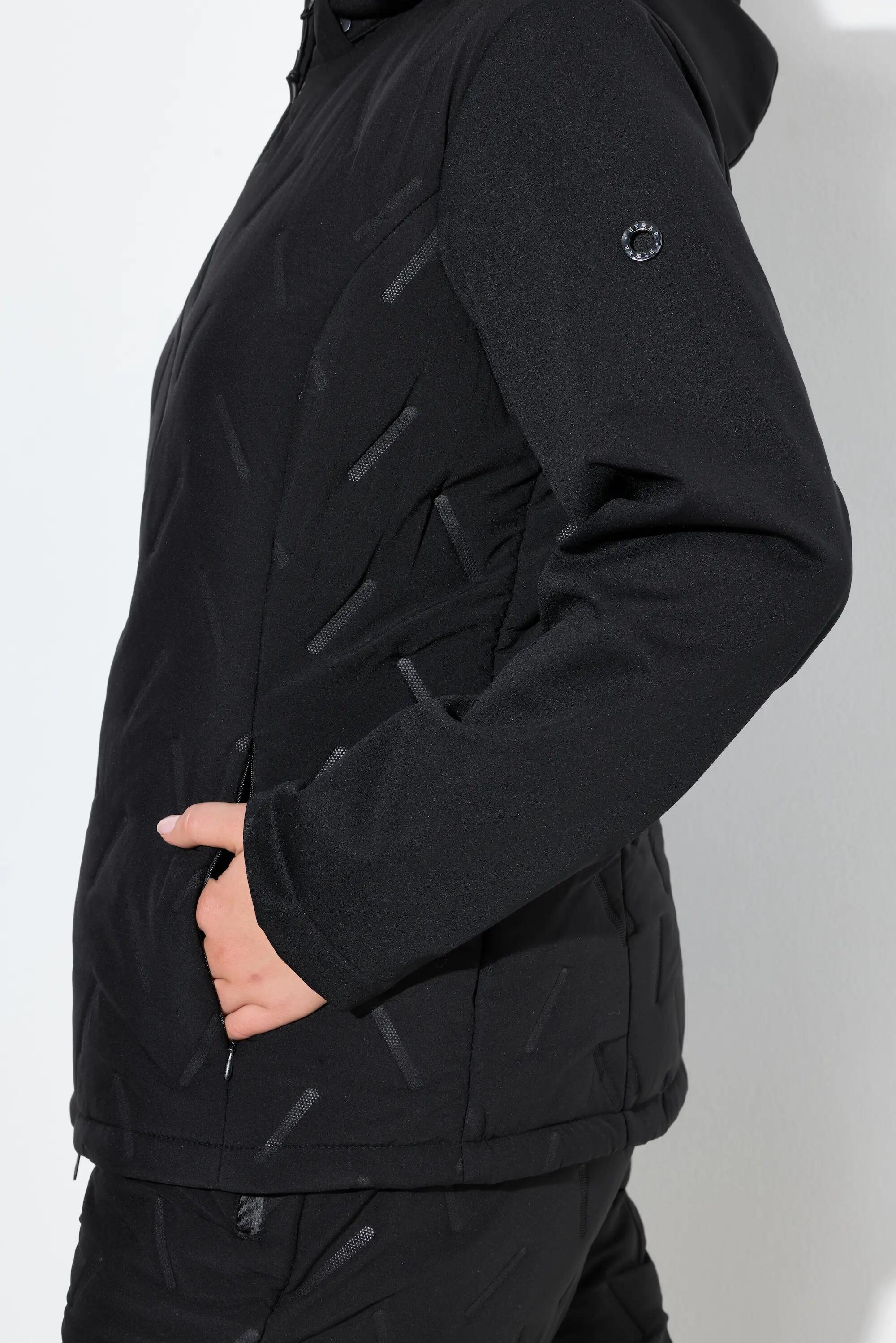 Dames HYPRAR doorgestikte softshell jas waterafstotend capuchon 10/13