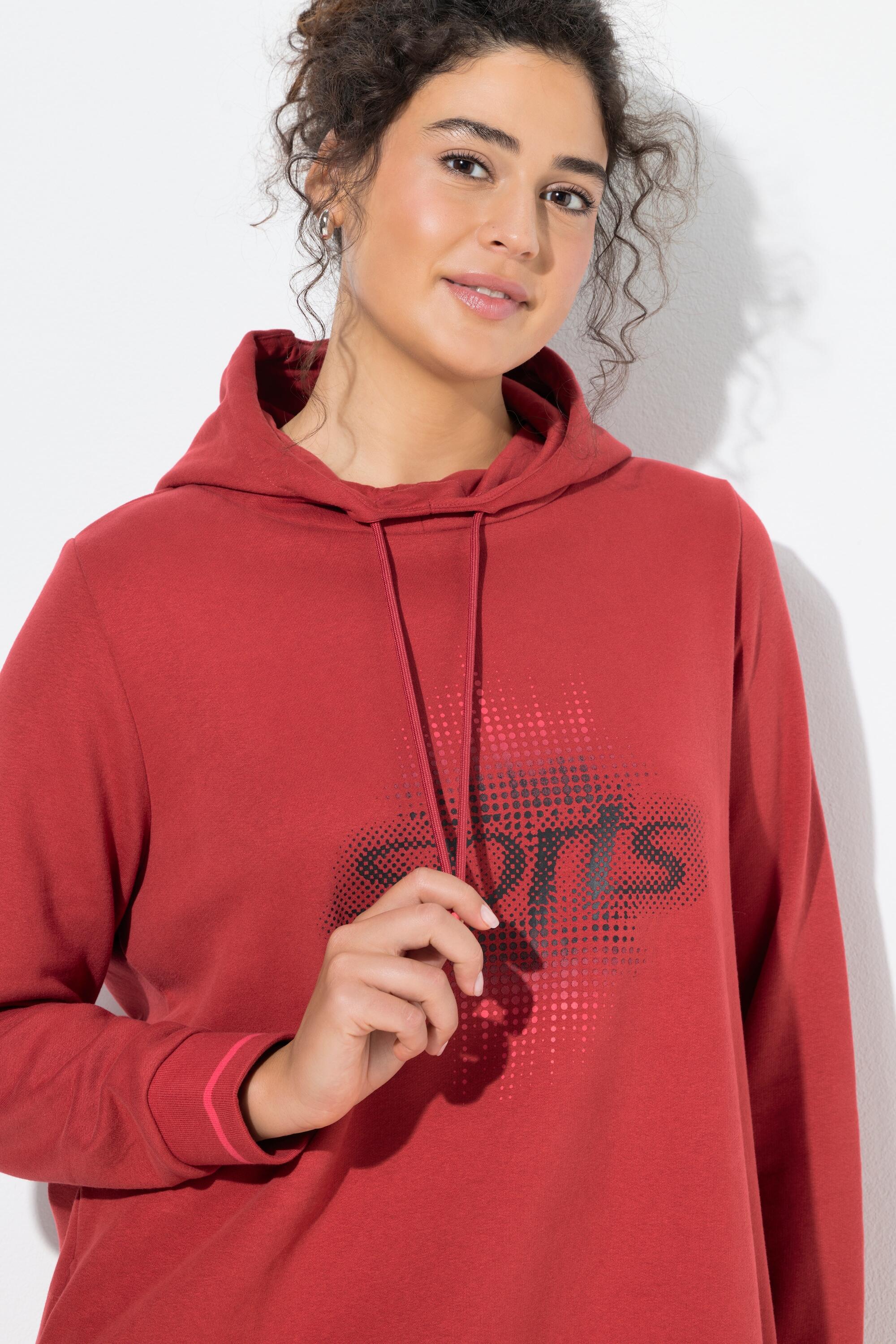Femme Sweat-shirt long à capuche coupe oversize et manches longues 10/13
