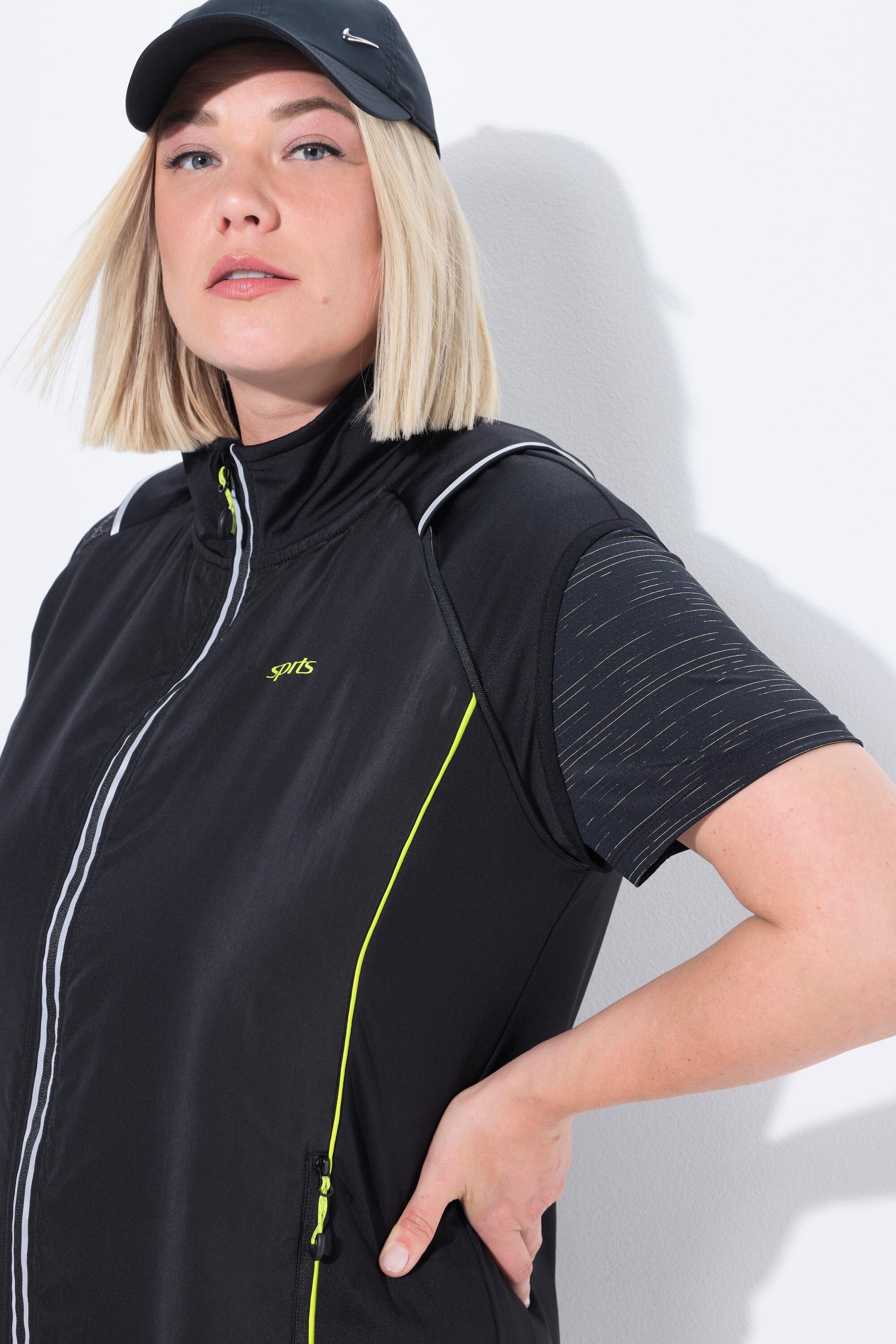 Femme Veste technique longue 2-en-1 manches amovibles et poches zippées 7/7