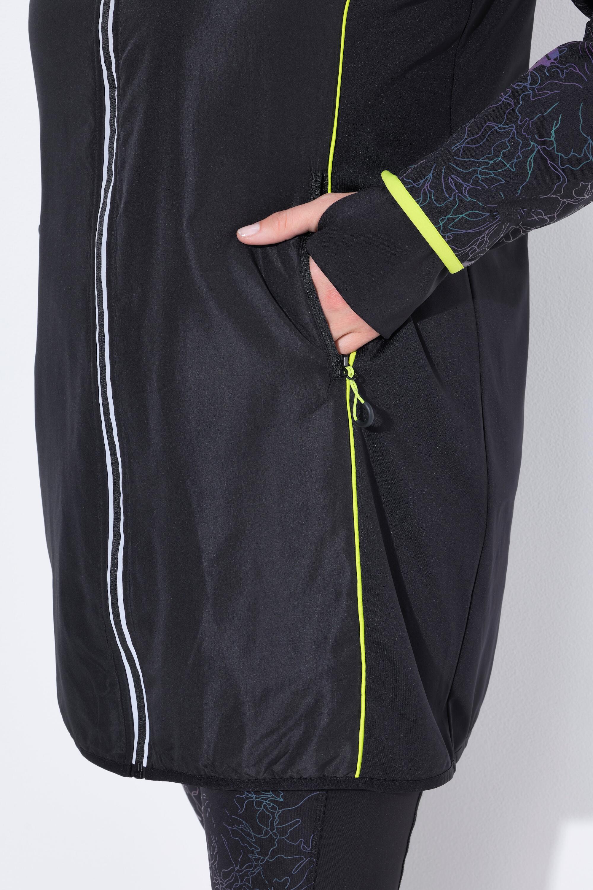 Femme Veste technique longue 2-en-1 manches amovibles et poches zippées 6/7