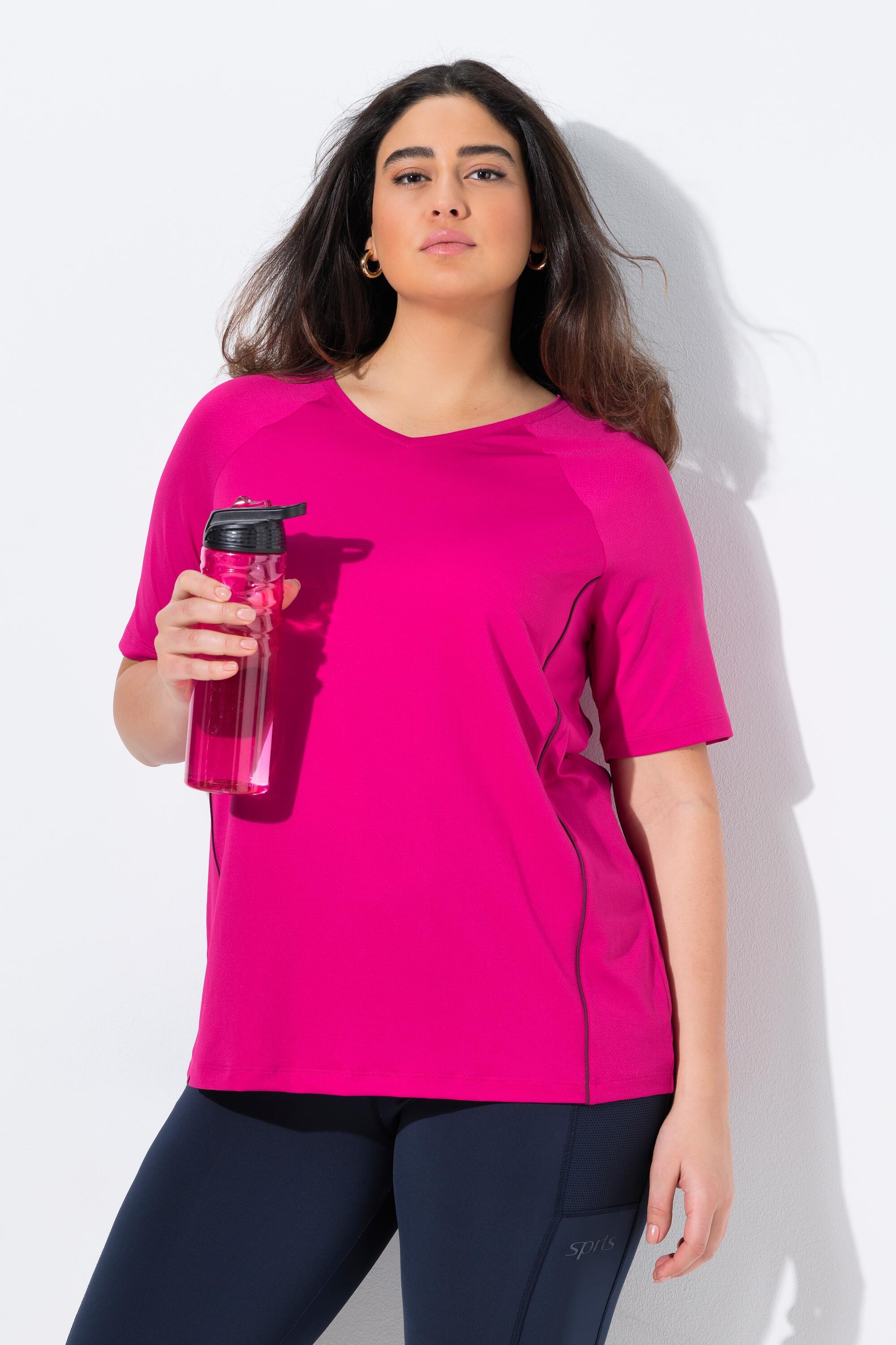 Femme T-shirt Col en V et manches courtes 5/7