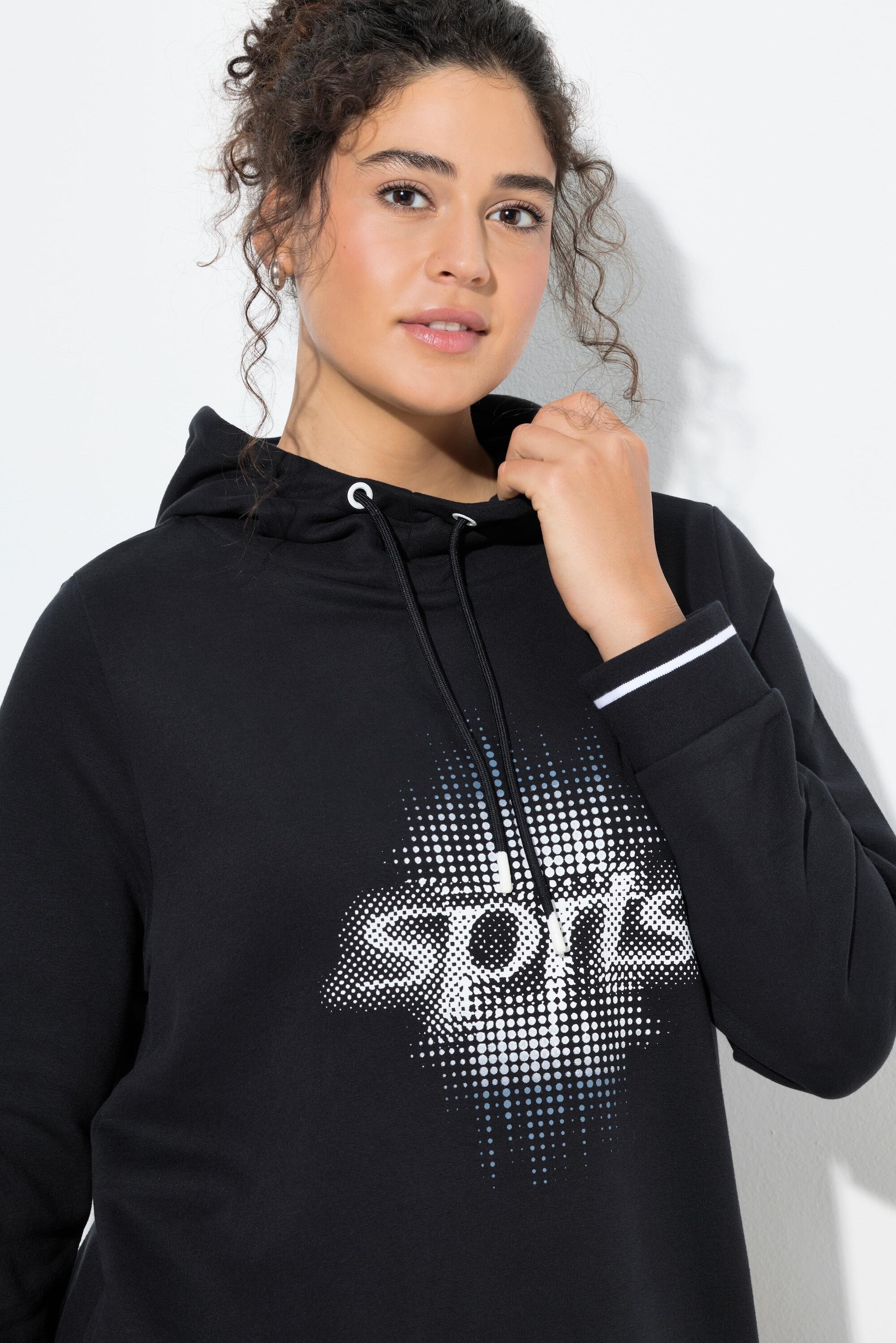 Dames Lange hoodie oversized capuchon lange mouw 5/7
