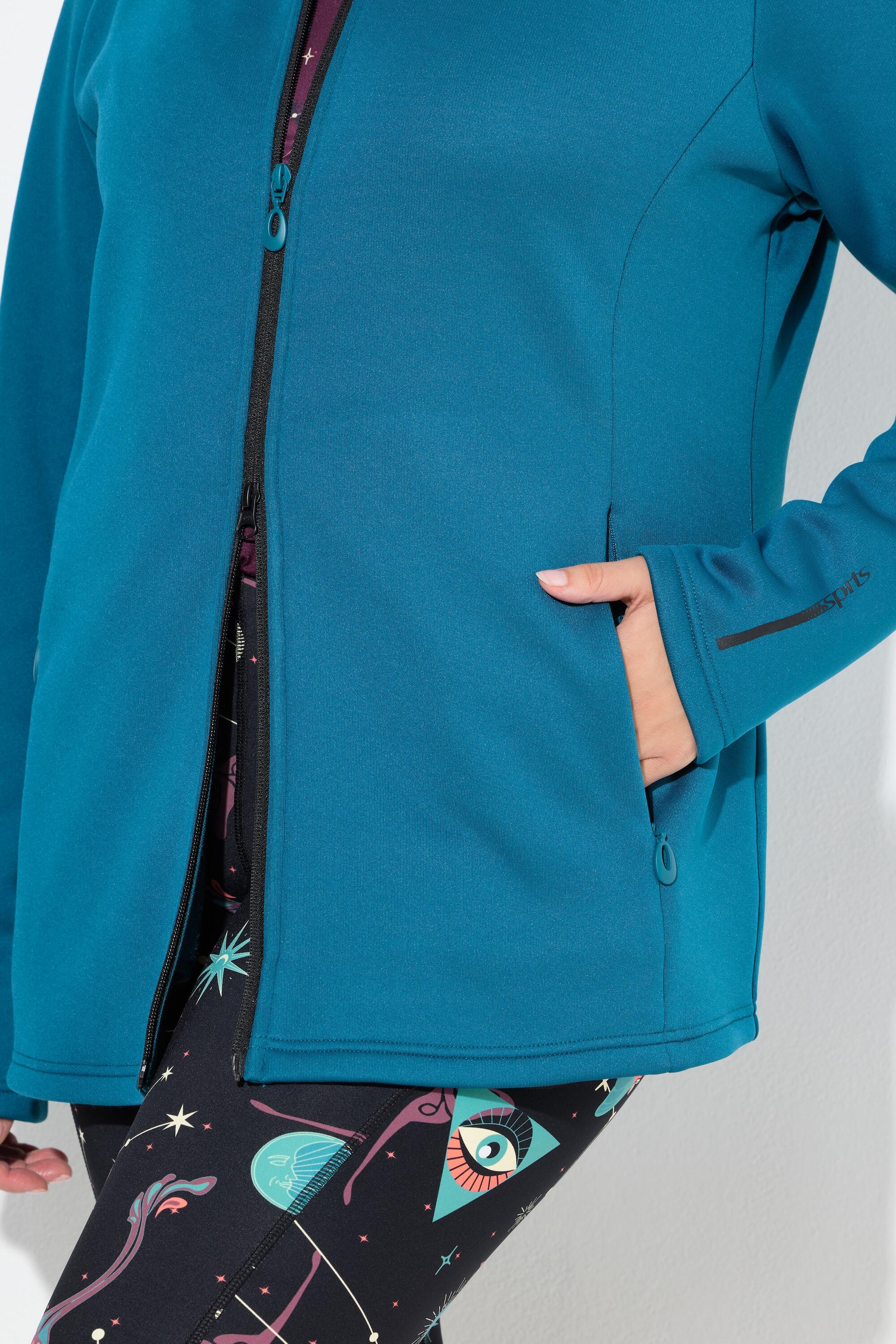 Femme Veste en sweat technique à col montant et manches longues 9/13
